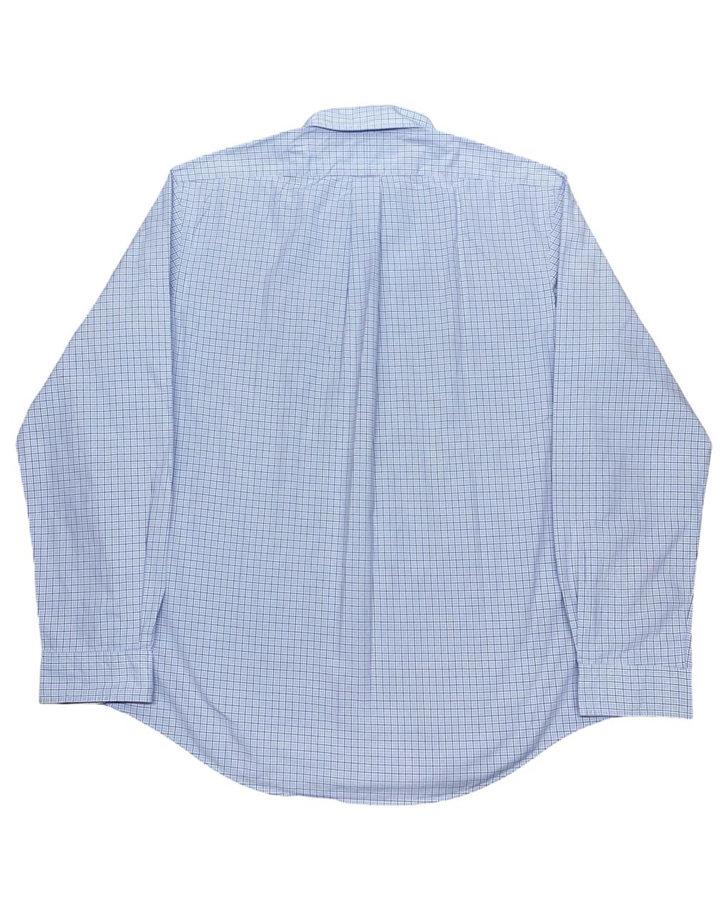 Polo by Ralph Lauren Light Blue Checked Button-Down Shirt | Size Large | Chest 25”