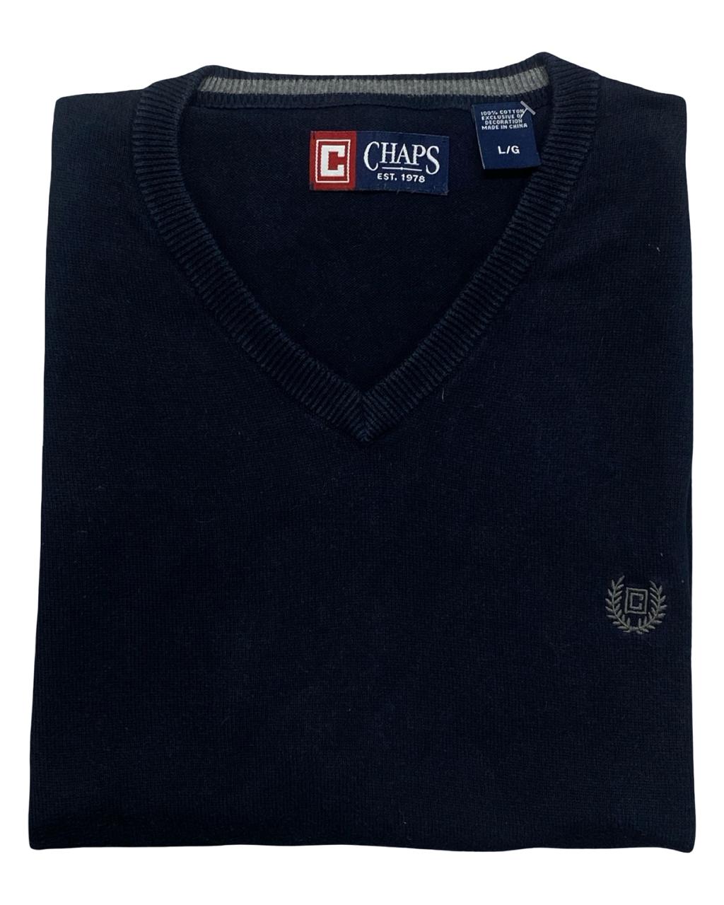Chaps Navy Blue Knit Sweater Vest
