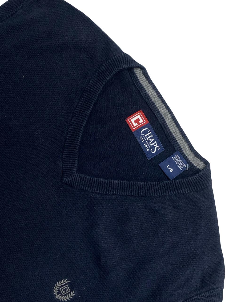 Chaps Navy Blue Knit Sweater Vest
