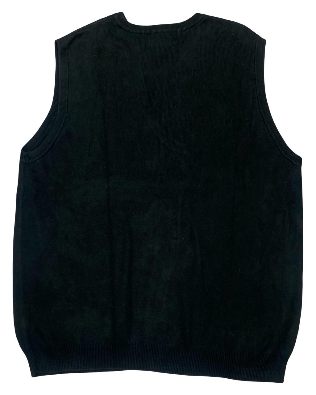 Chaps Black Knit Sweater Vest