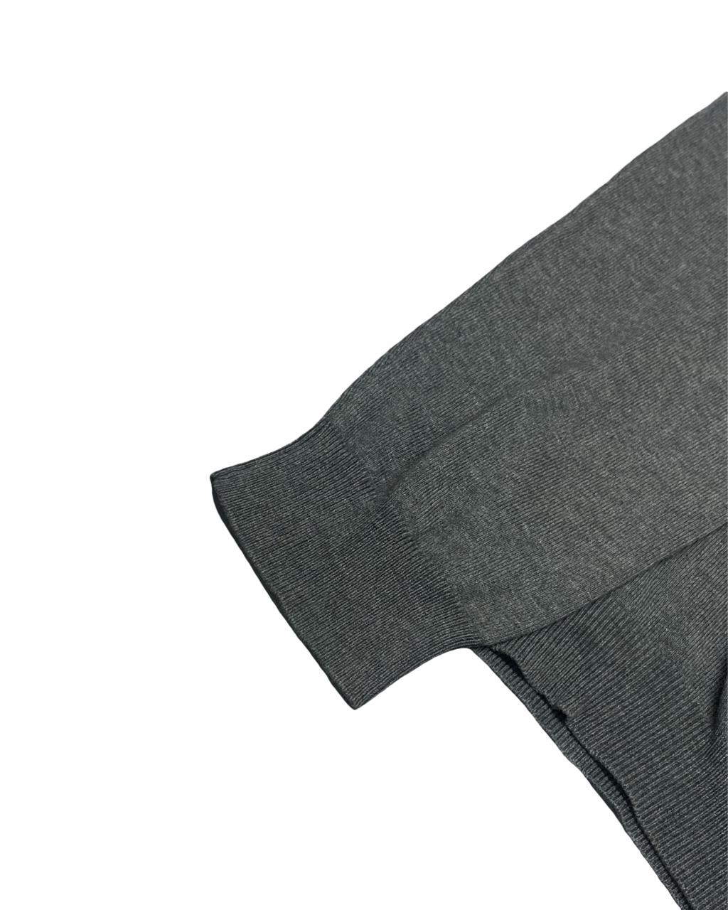 Eddie Bauer Charcoal Gray Quarter-Zip Sweater
