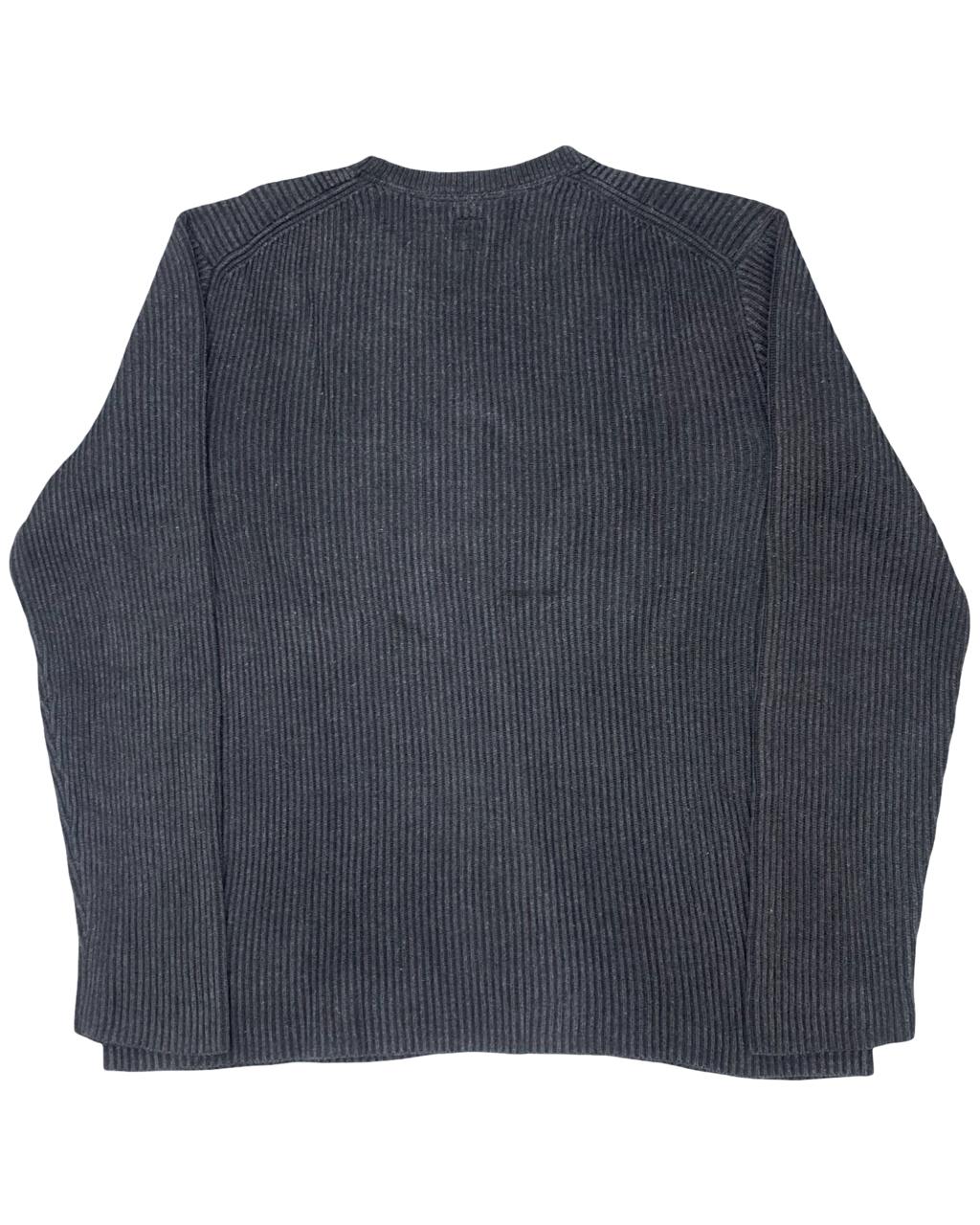 GAP Charcoal Gray Ribbed Knit Sweater