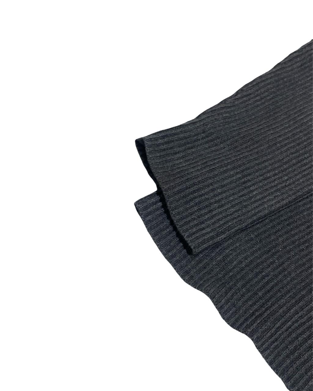 GAP Charcoal Gray Ribbed Knit Sweater
