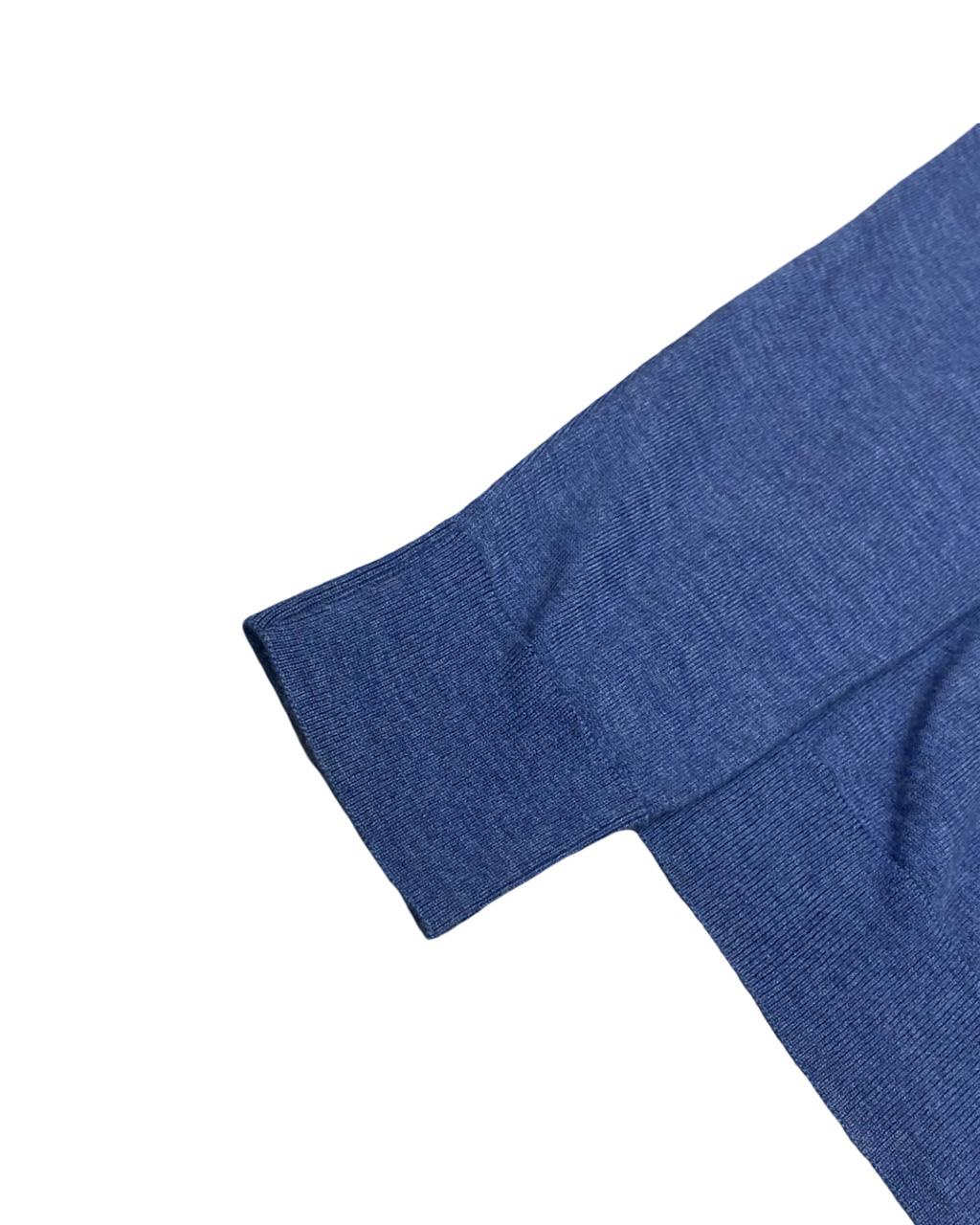 Calvin Klein Blue V-Neck Knit Sweater