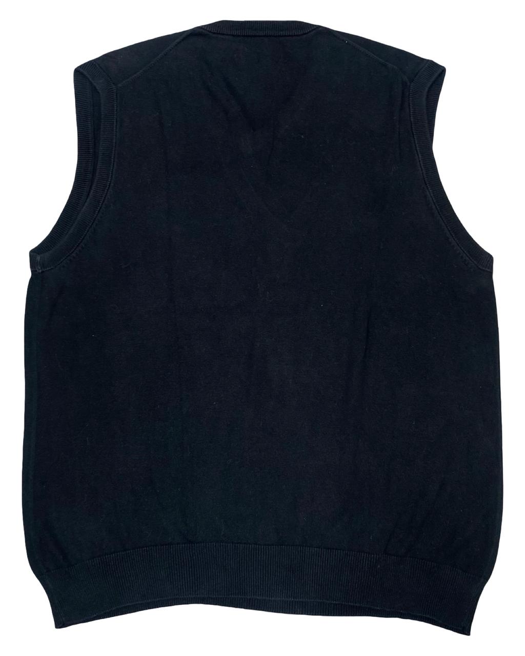 Chaps Black Knit Sweater Vest