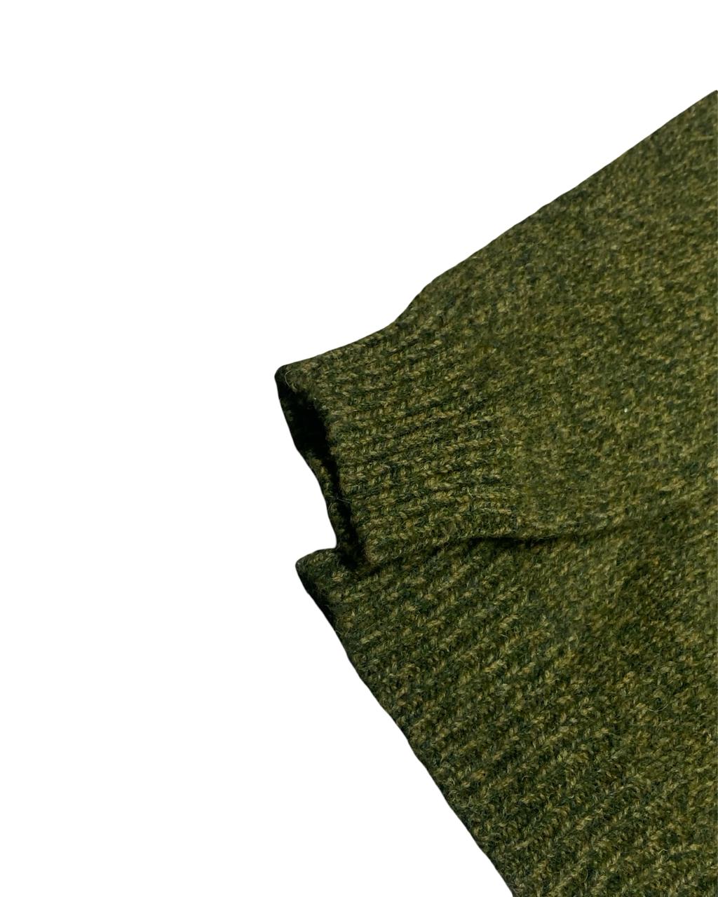 L.L.Bean Green Marl Crewneck Knit Sweater
