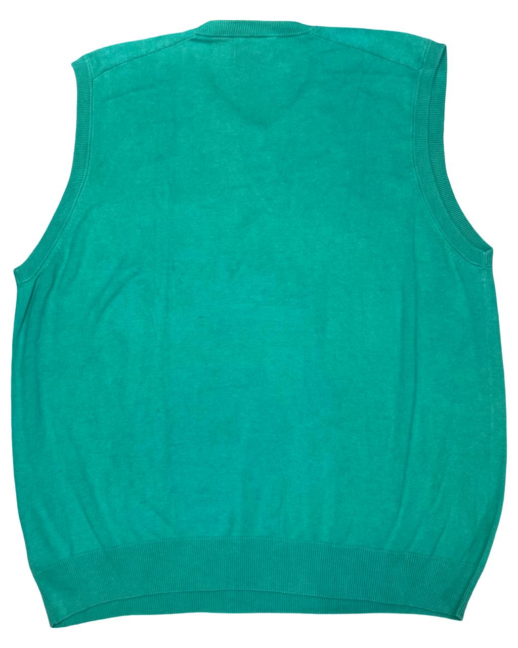 Chaps Teal Green Knit Sweater Vest