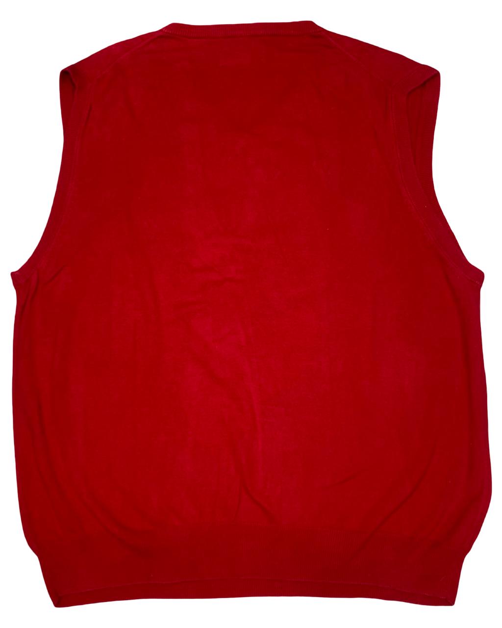 Chaps Red Knit Sweater Vest