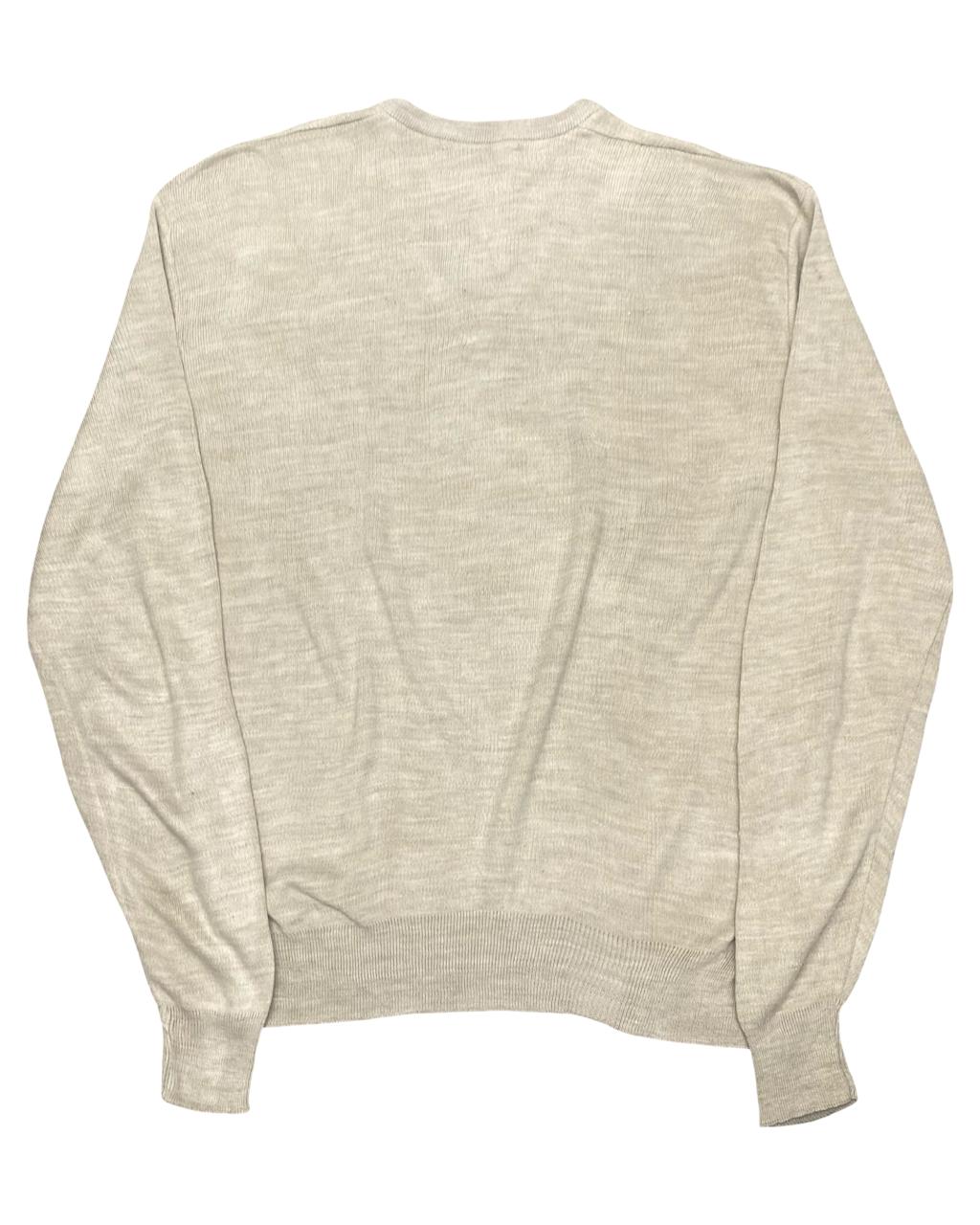 IZOD Beige V-Neck Knit Sweater