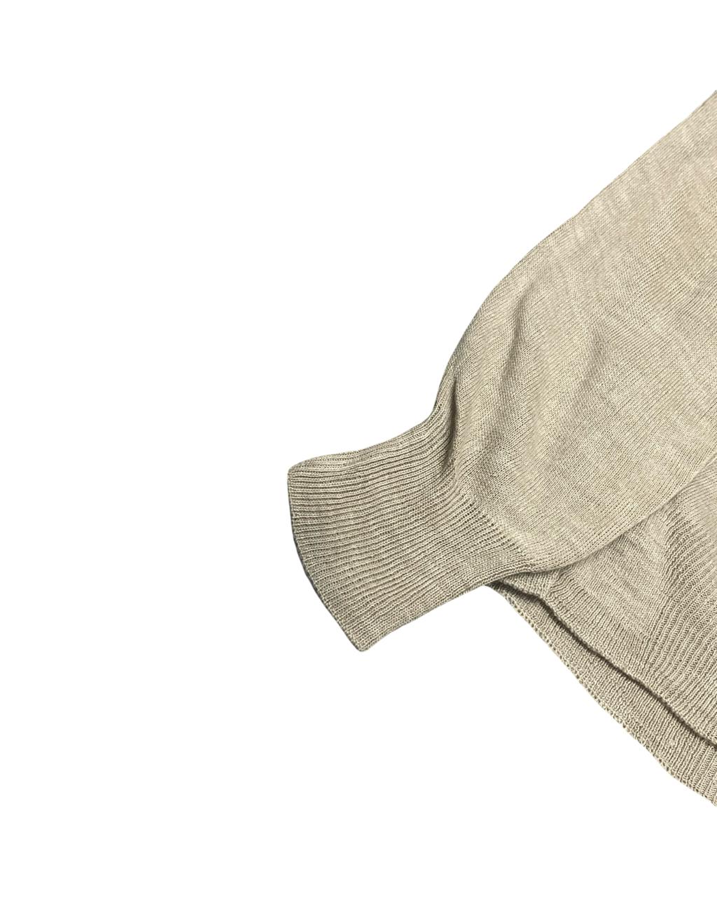 IZOD Beige V-Neck Knit Sweater