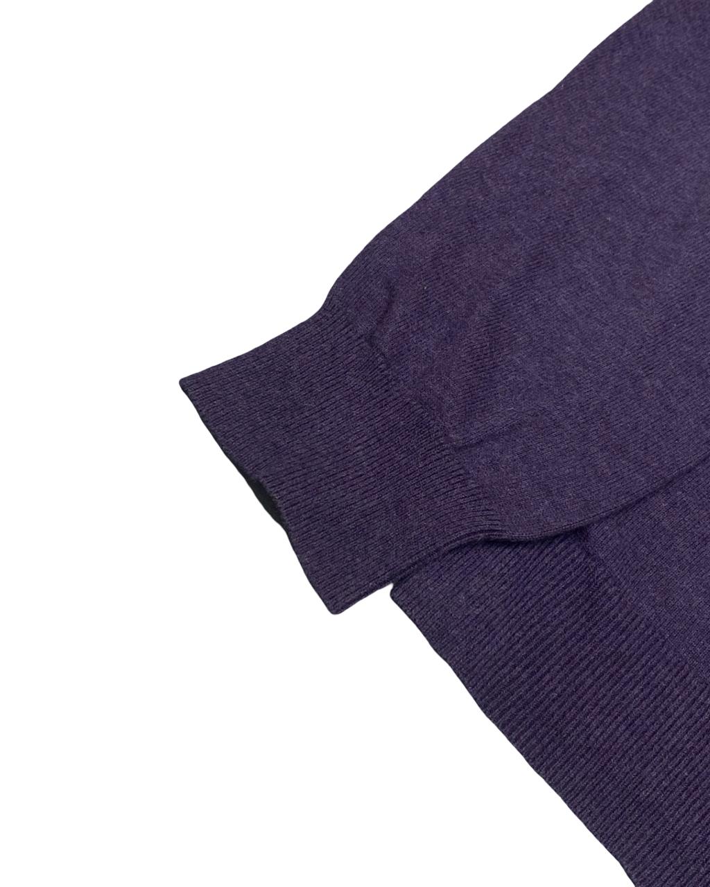 IZOD Purple V-Neck Knit Sweater