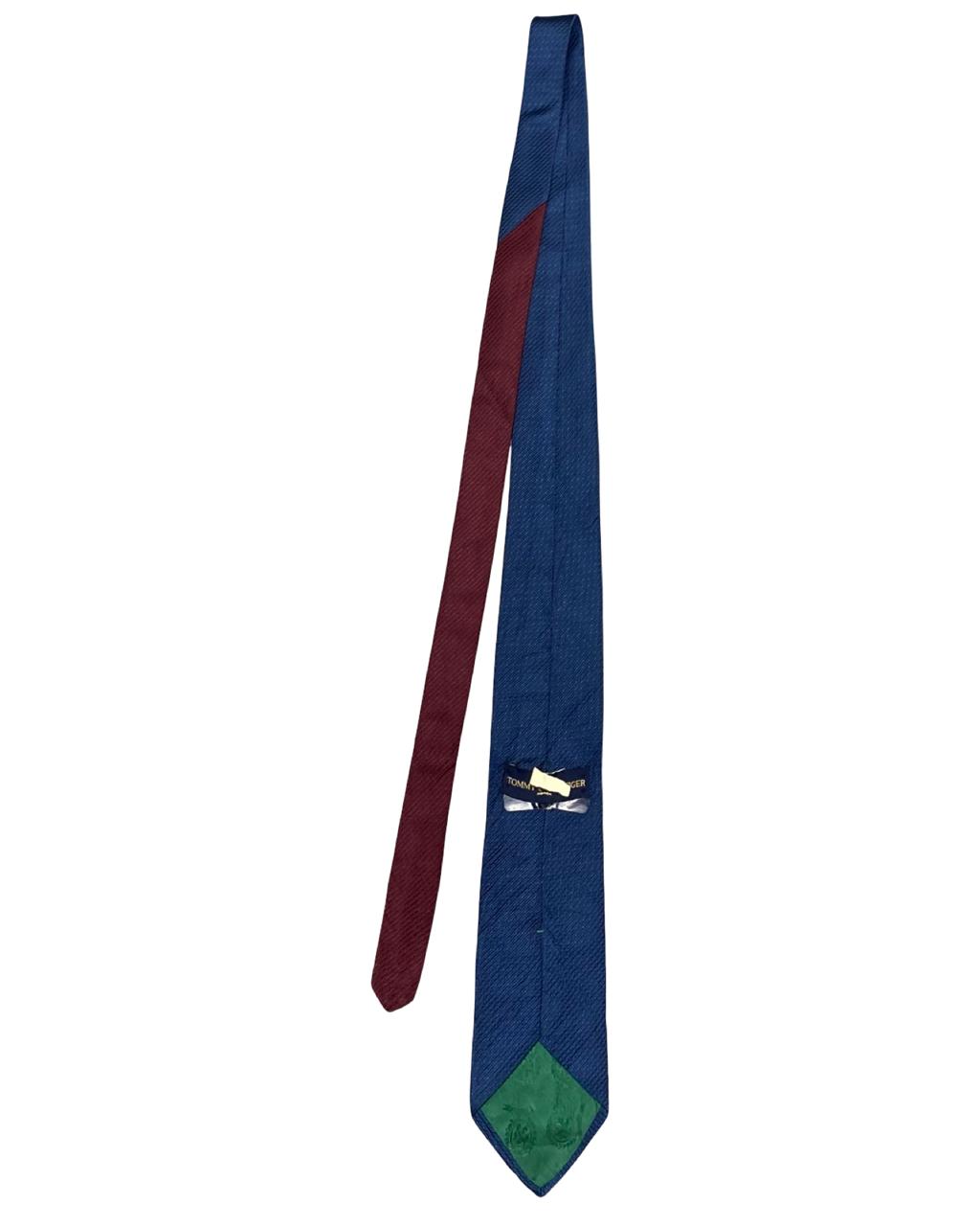 Tommy Hilfiger - Blue & Burgundy Solid Pattern