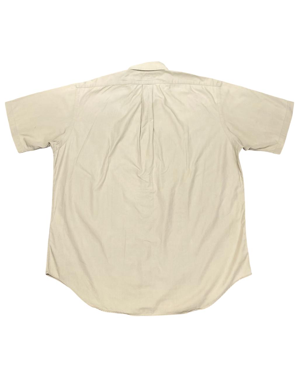 Ralph Lauren Beige Short-Sleeve Button-Down Shirt
