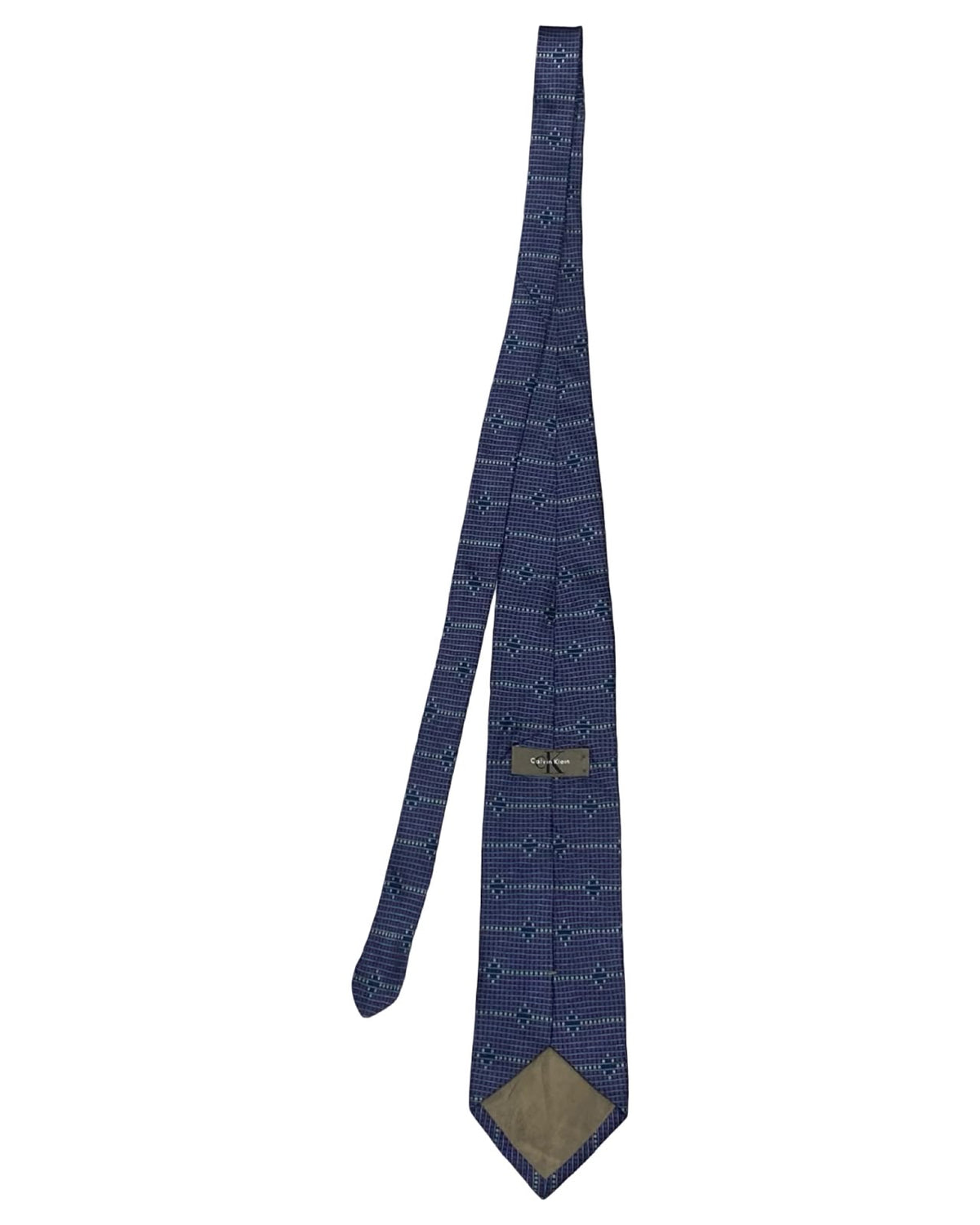 Calvin Klein - Navy Blue Geometric Pattern