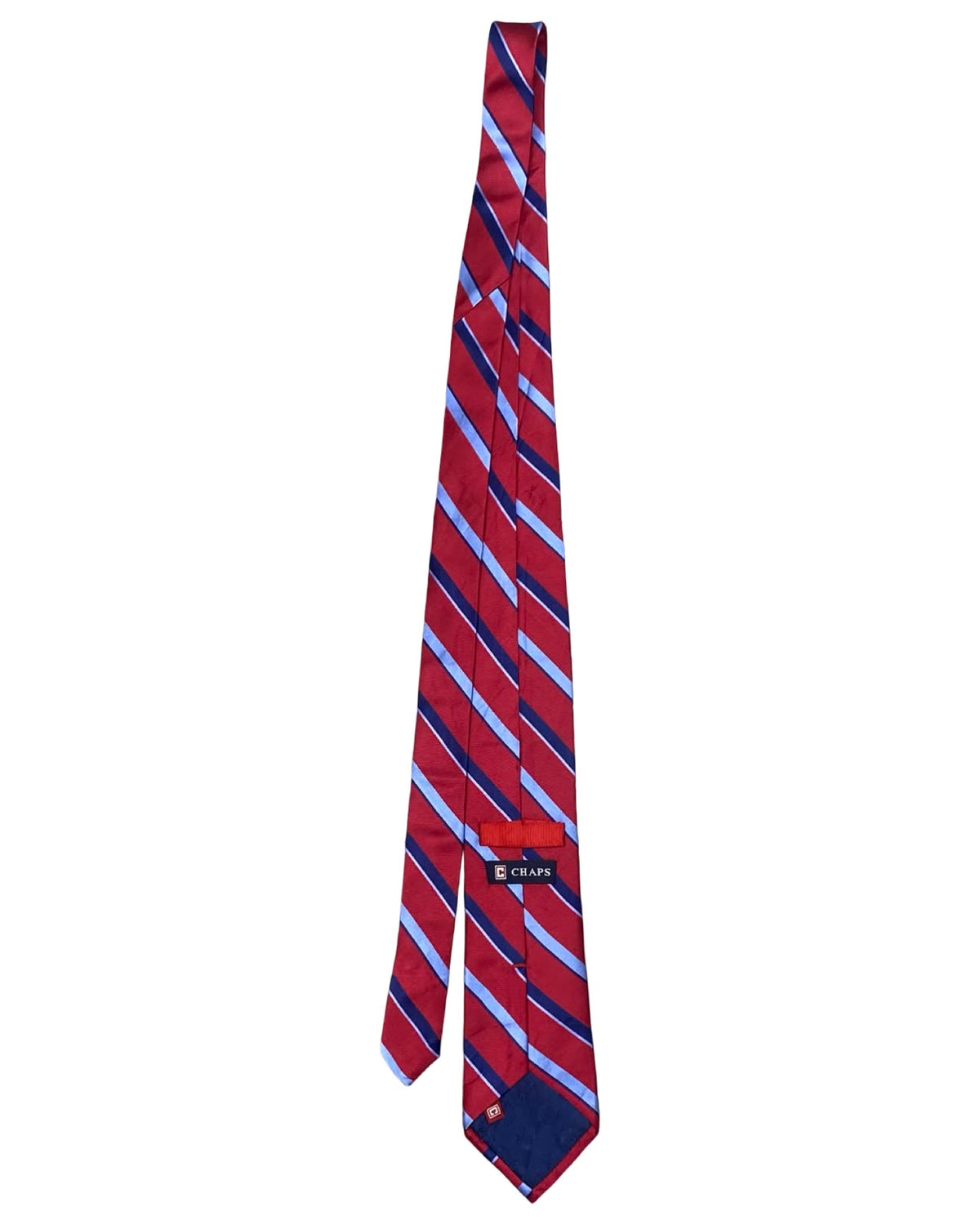 Chaps - Red, Navy & Light Blue Striped Pattern