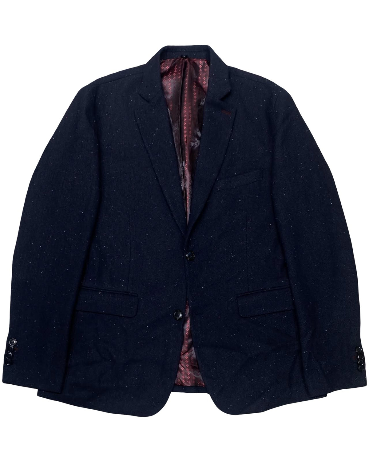 Bespoke Navy Blue Speckled Blazer