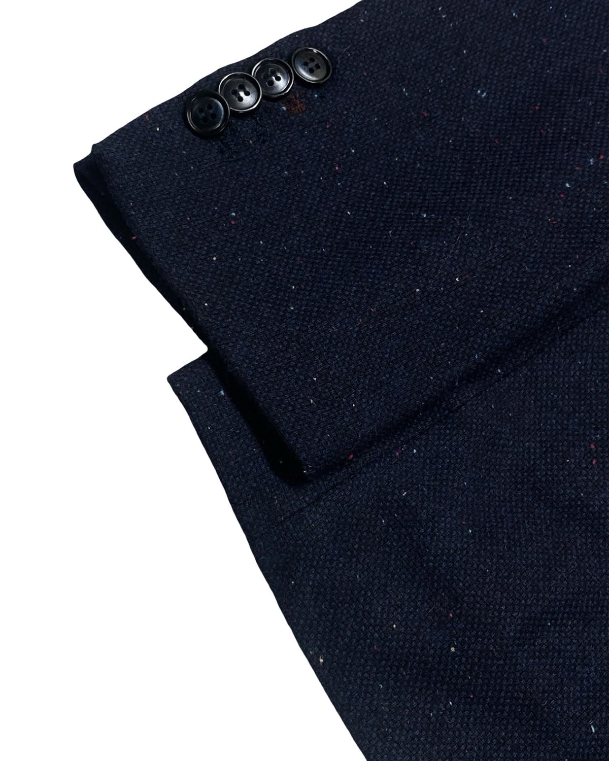 Bespoke Navy Blue Speckled Blazer