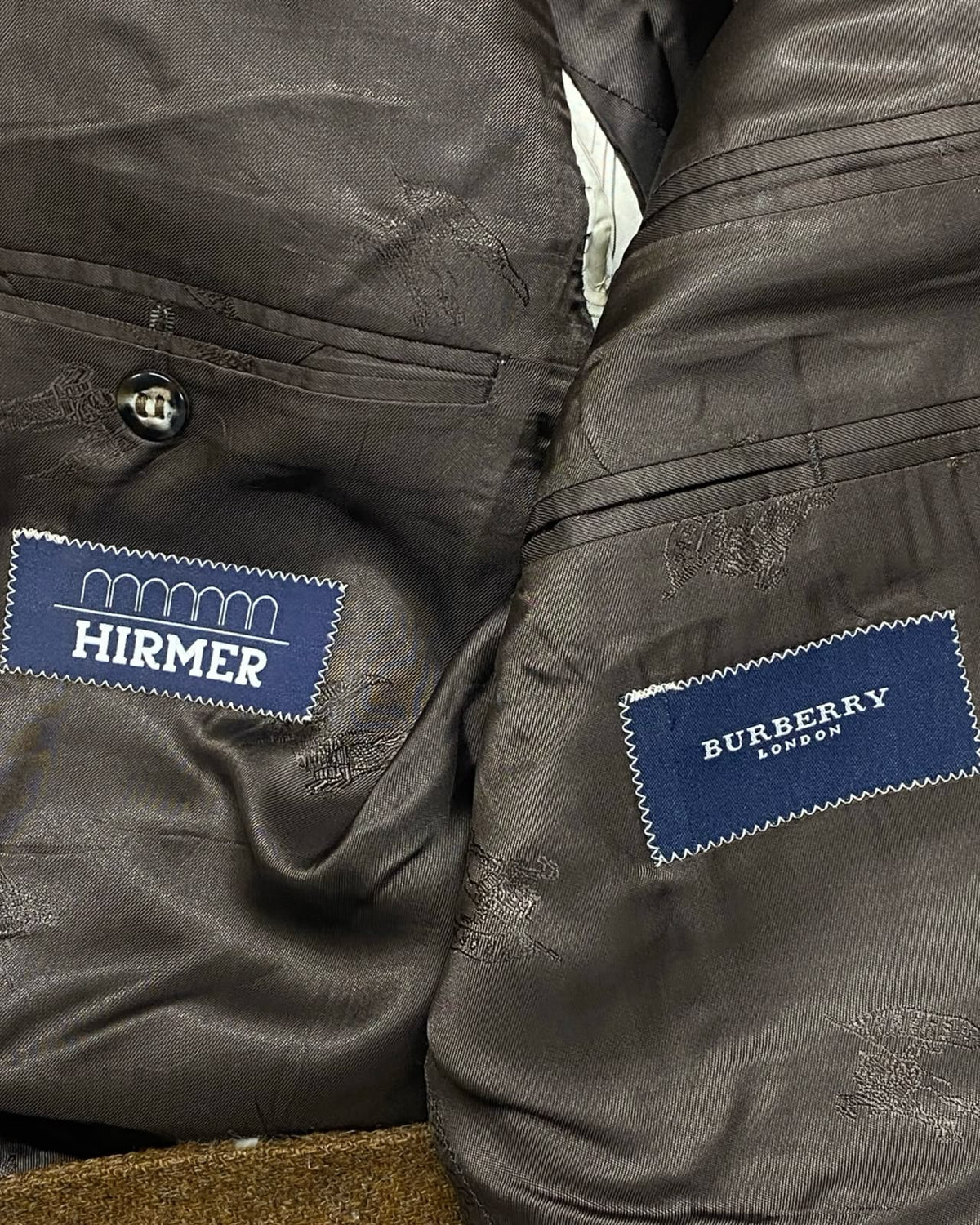 Burberry London Brown Tweed Blazer