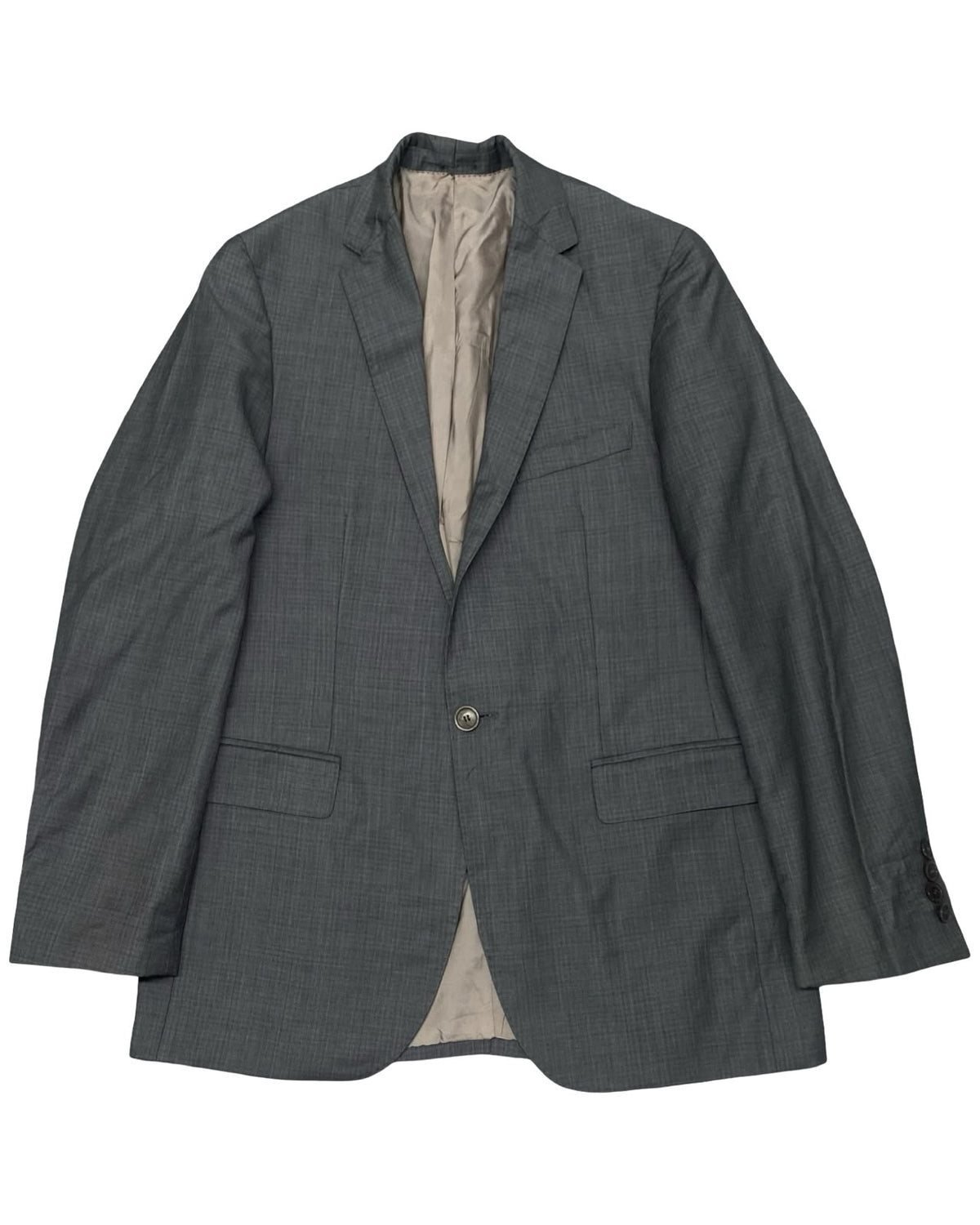 BOSS Hugo Boss Gray Super 150s Wool Blazer