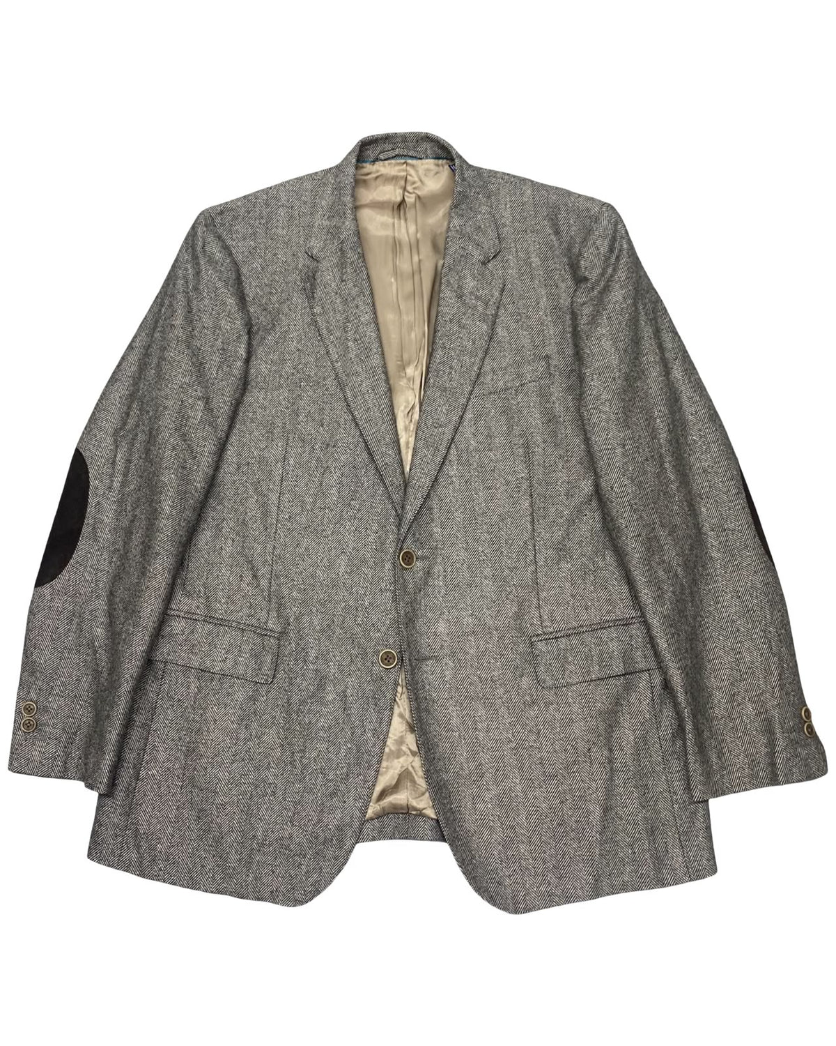 GANT Gray Herringbone Tweed Blazer