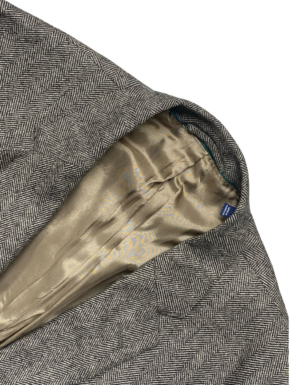 GANT Gray Herringbone Tweed Blazer