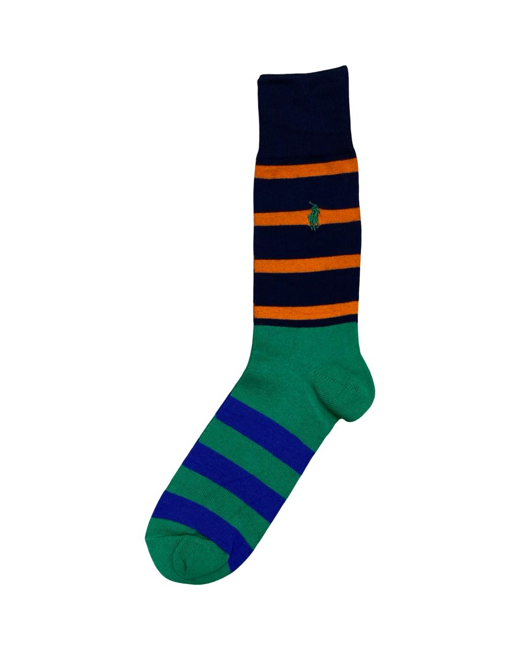 Ralph Lauren 3-Pair Striped & Polo Bear Socks Set – Multi | Factory Leftovers