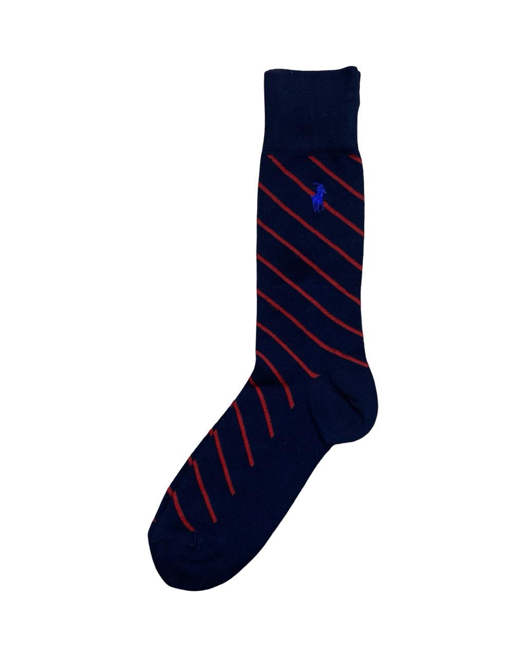 Ralph Lauren 3-Pair Classic Dress Socks Set – Dots, Diagonal & Solid | Factory Leftovers
