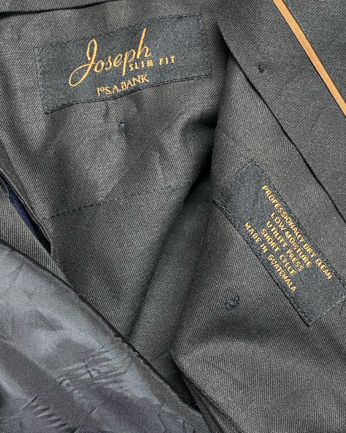 Joseph Slim Fit by J.S.A. Bank Navy Blue Dress Trousers