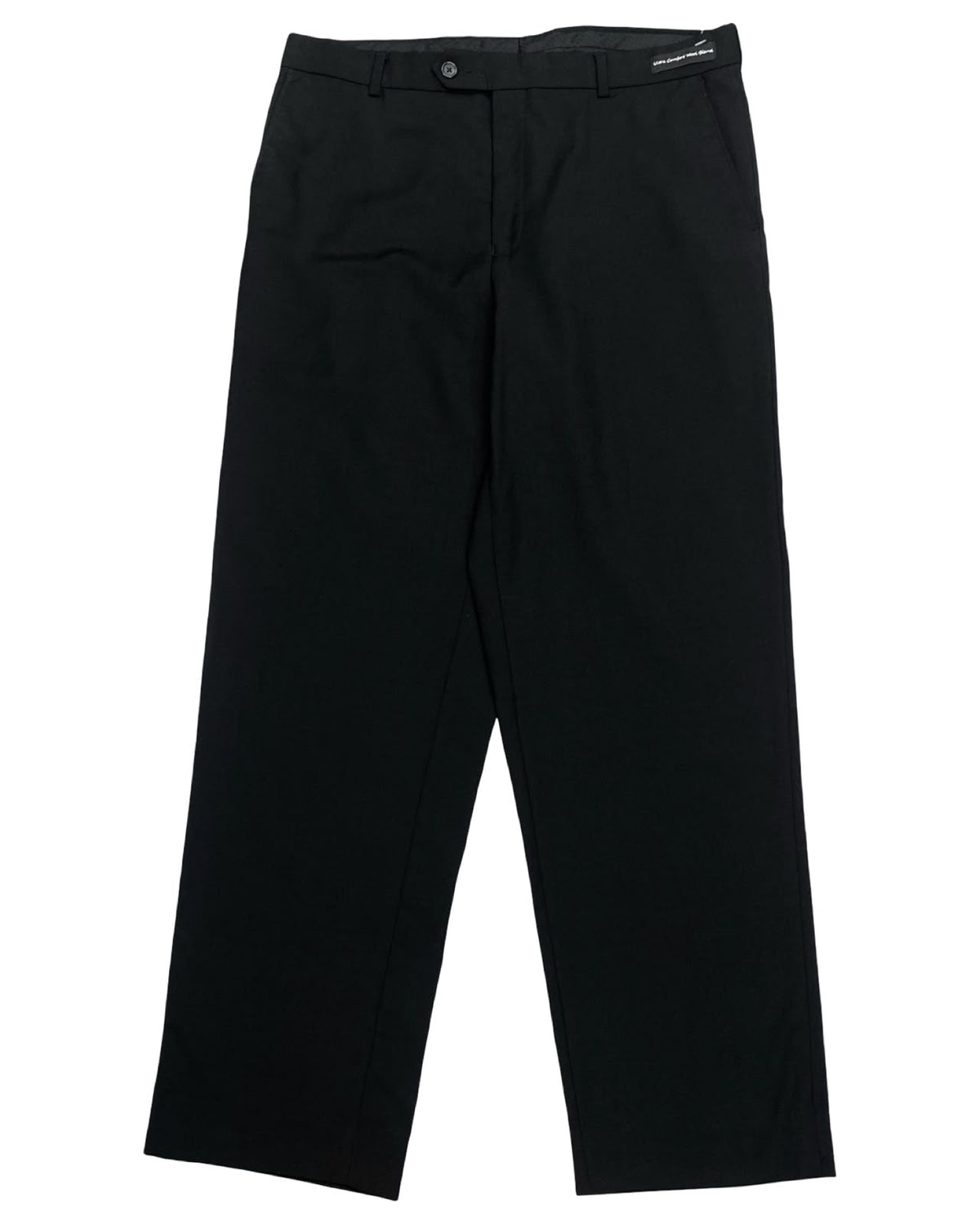 Bellissimo Black Wool-Blend Dress Trousers