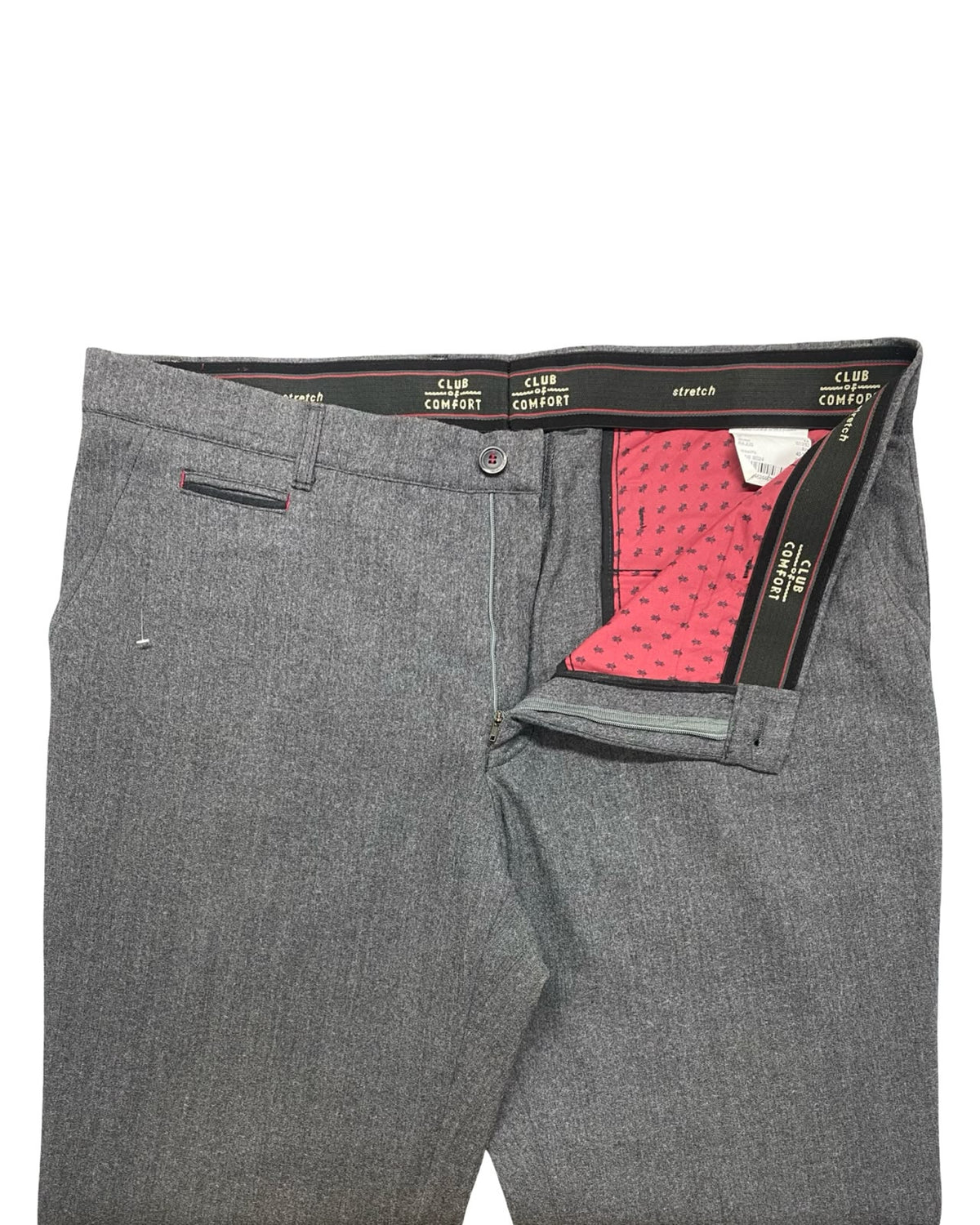 Club of Comfort Gray Stretch Dress Trousers