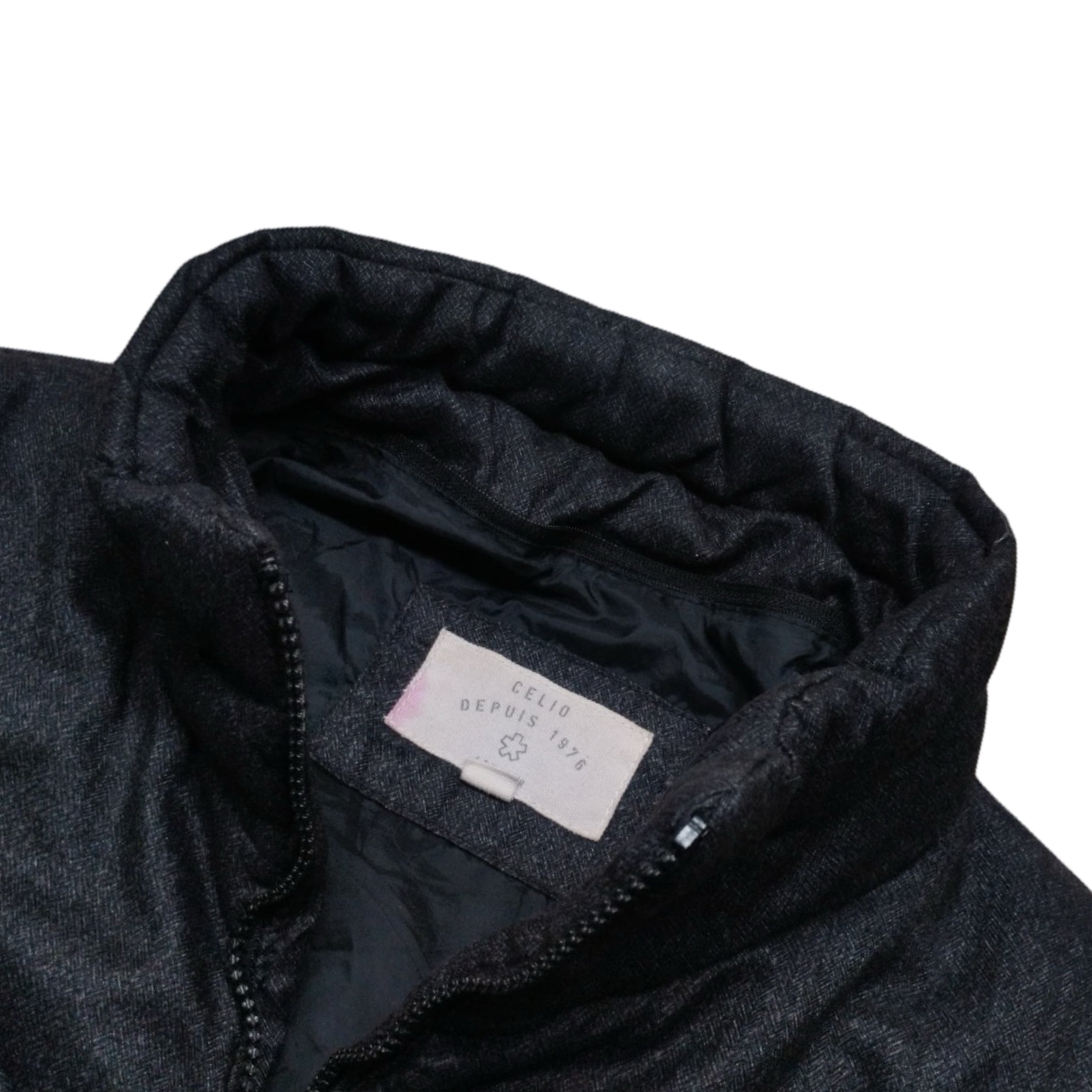 Celio Grey Puffer Jacket | Medium