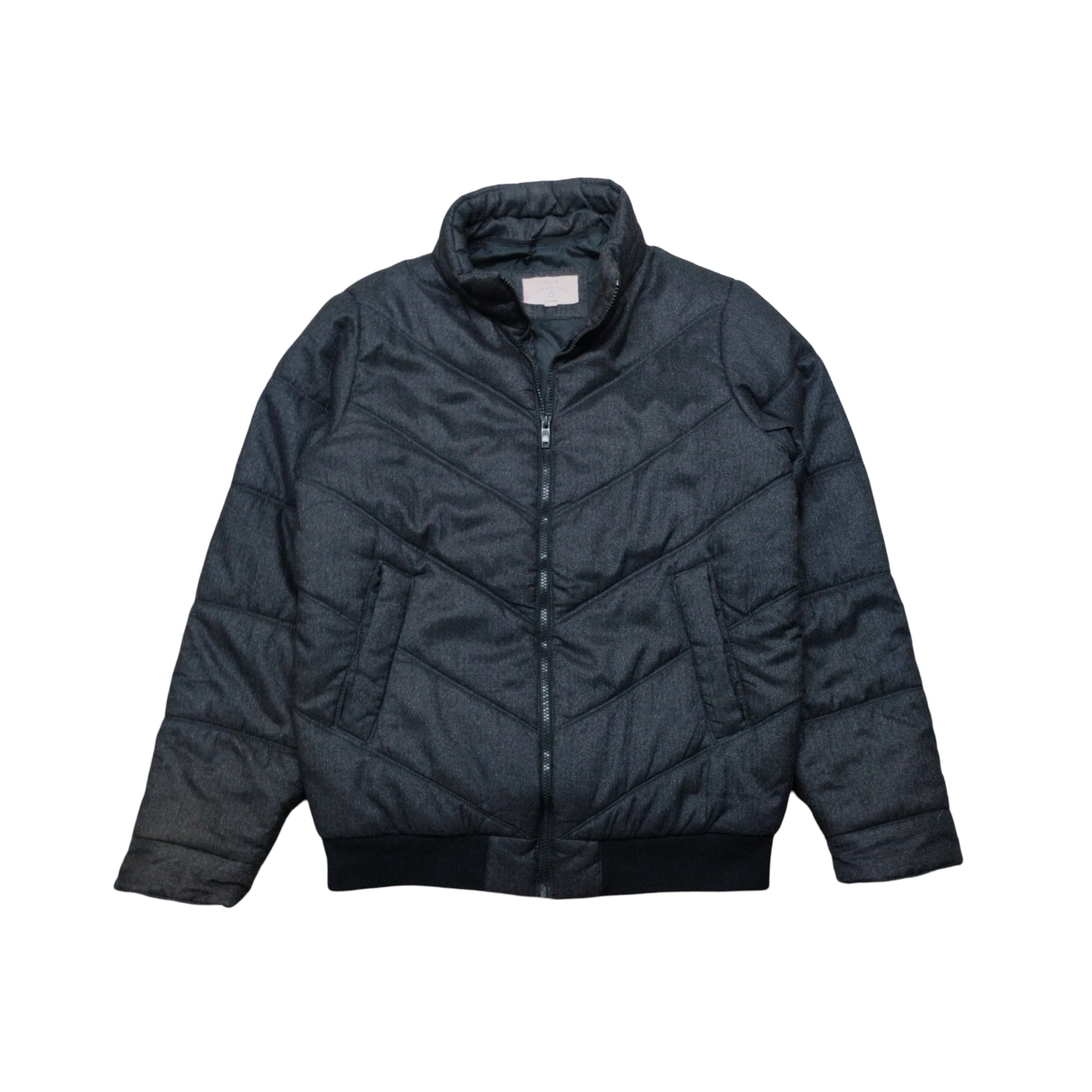 Celio Grey Puffer Jacket | Medium