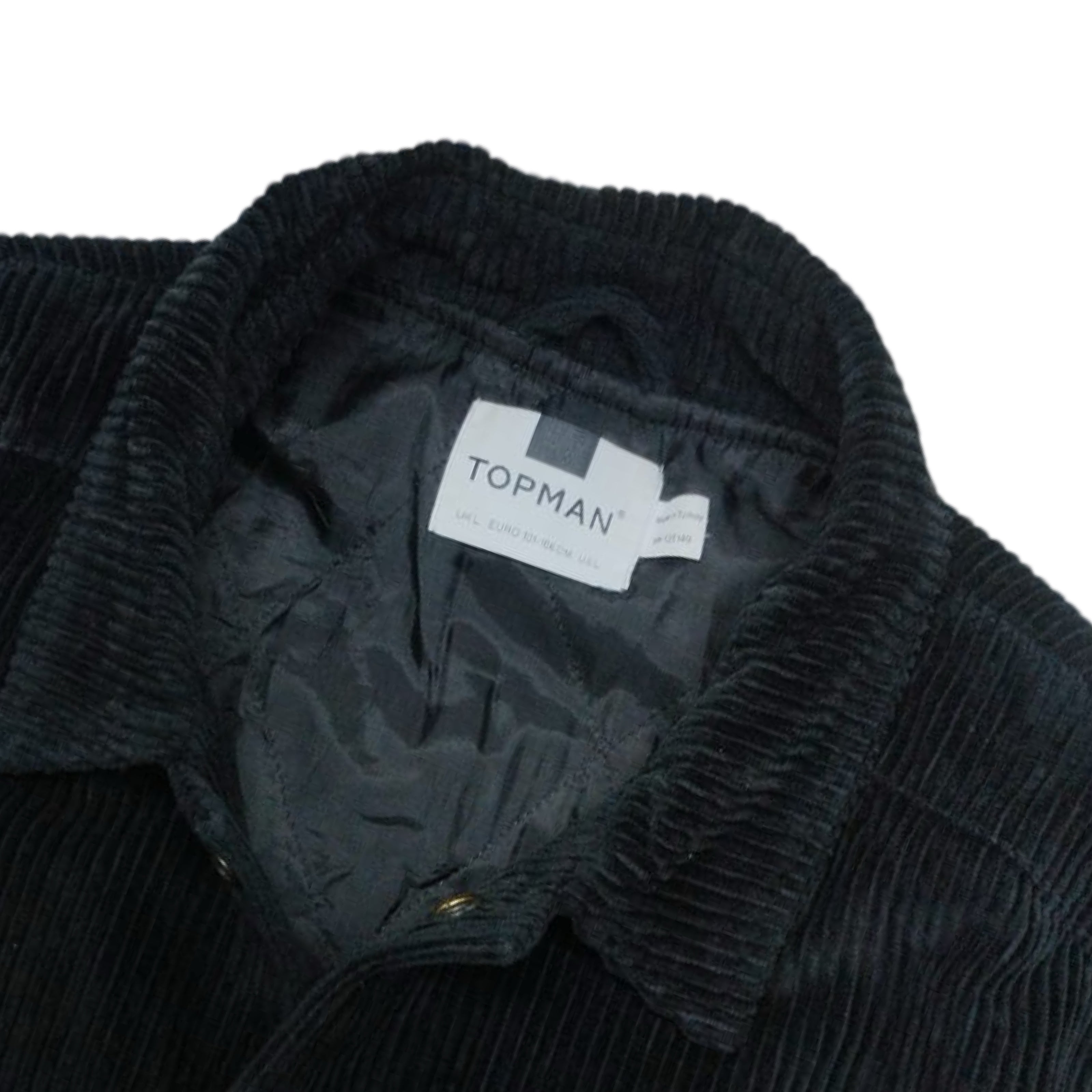 TopMan Black Corduroy Shacket | Large