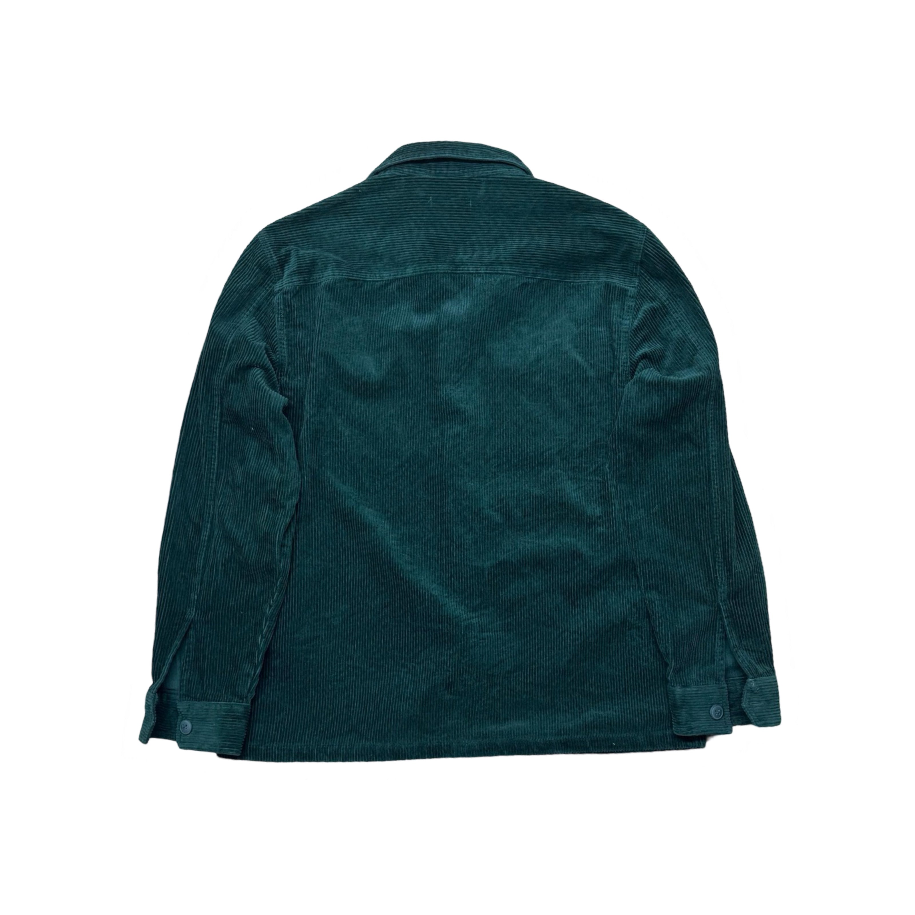 TU Men Green Corduroy OverShirt Jacket | Large