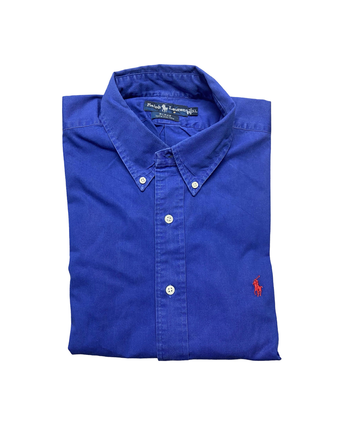 Polo Ralph Lauren Royal Blue Button-Up Shirt | Size XXL | Chest 29”