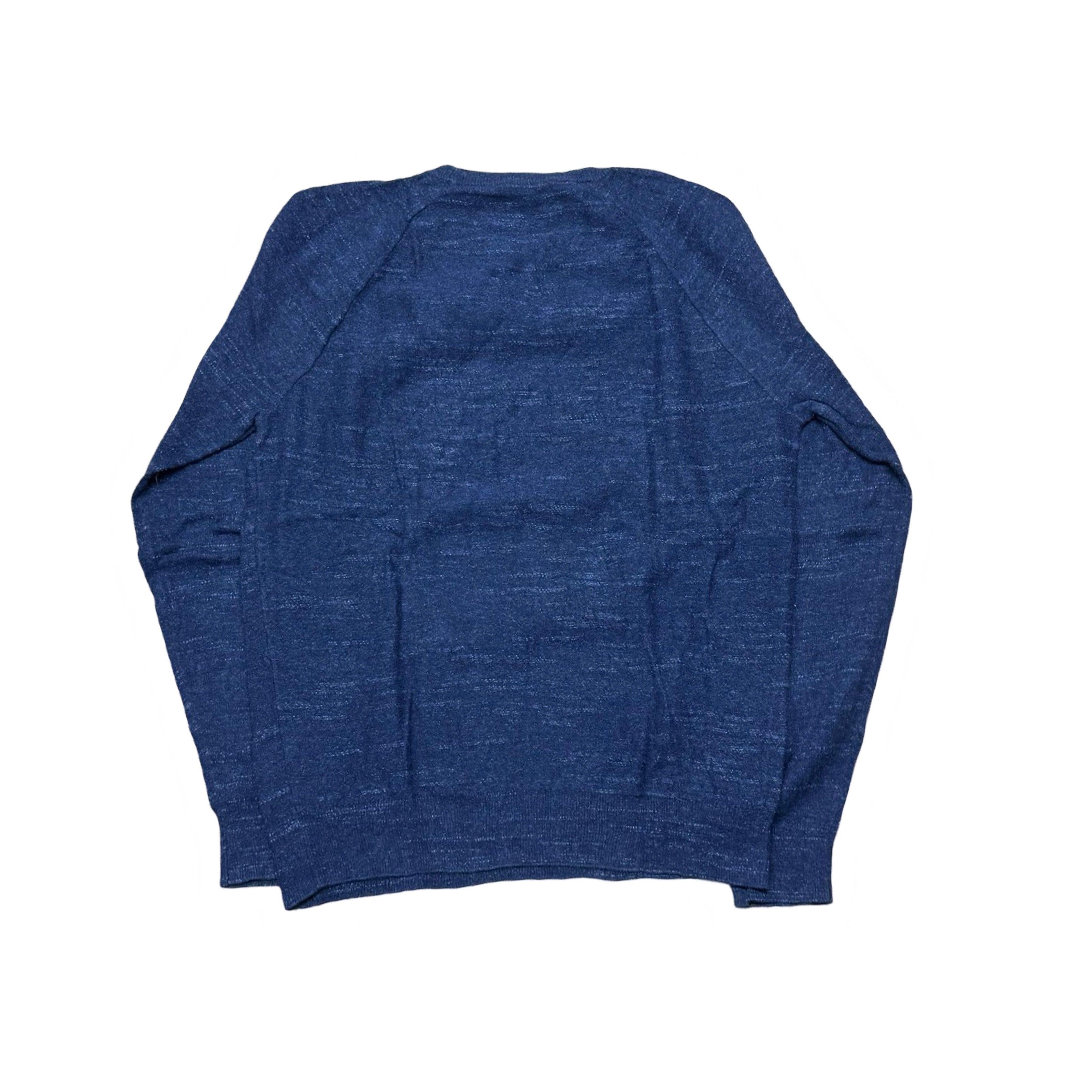 J.Crew Blue Textured Crew Neck Sweater | Small