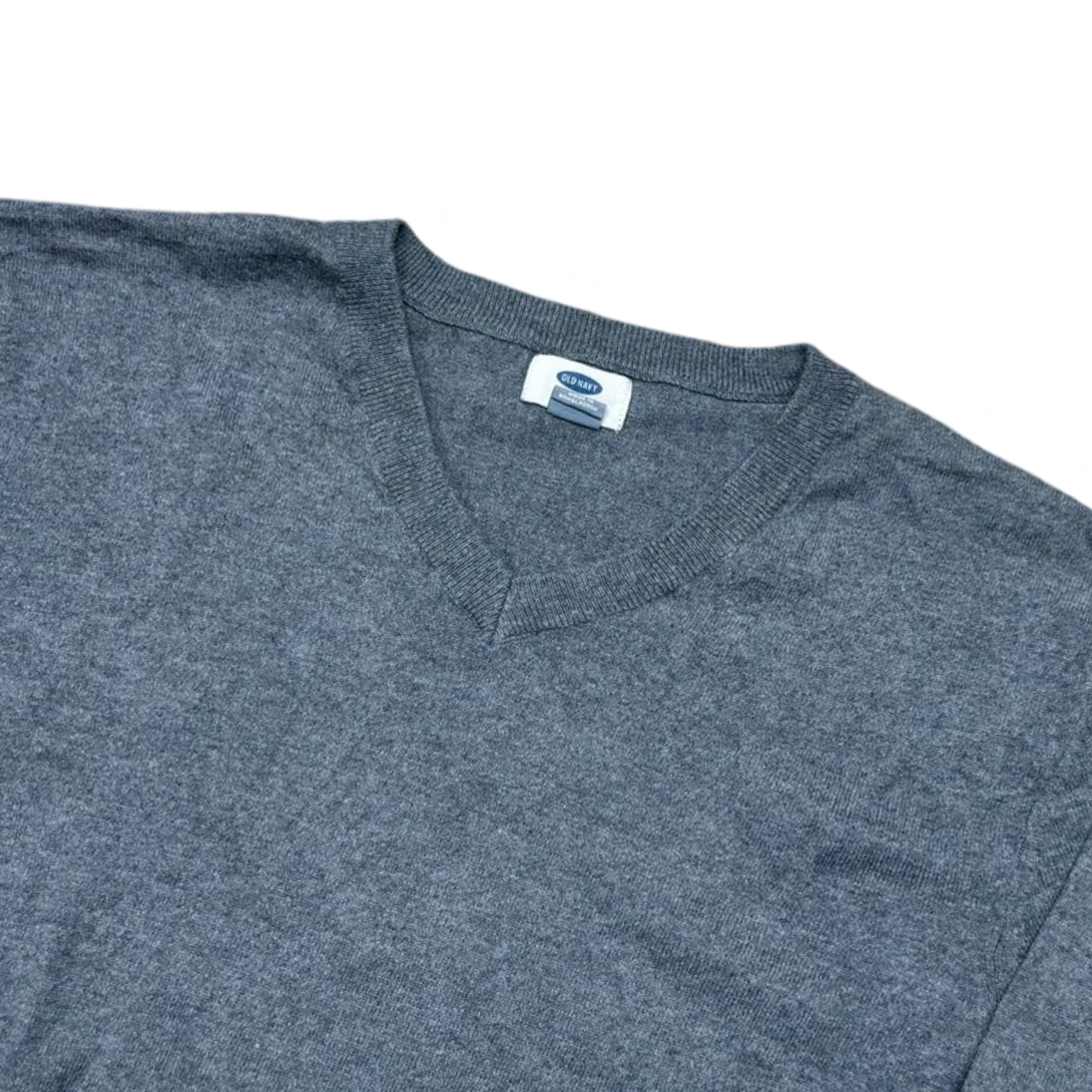 Old Navy Grey V-Neck Sweater | Small