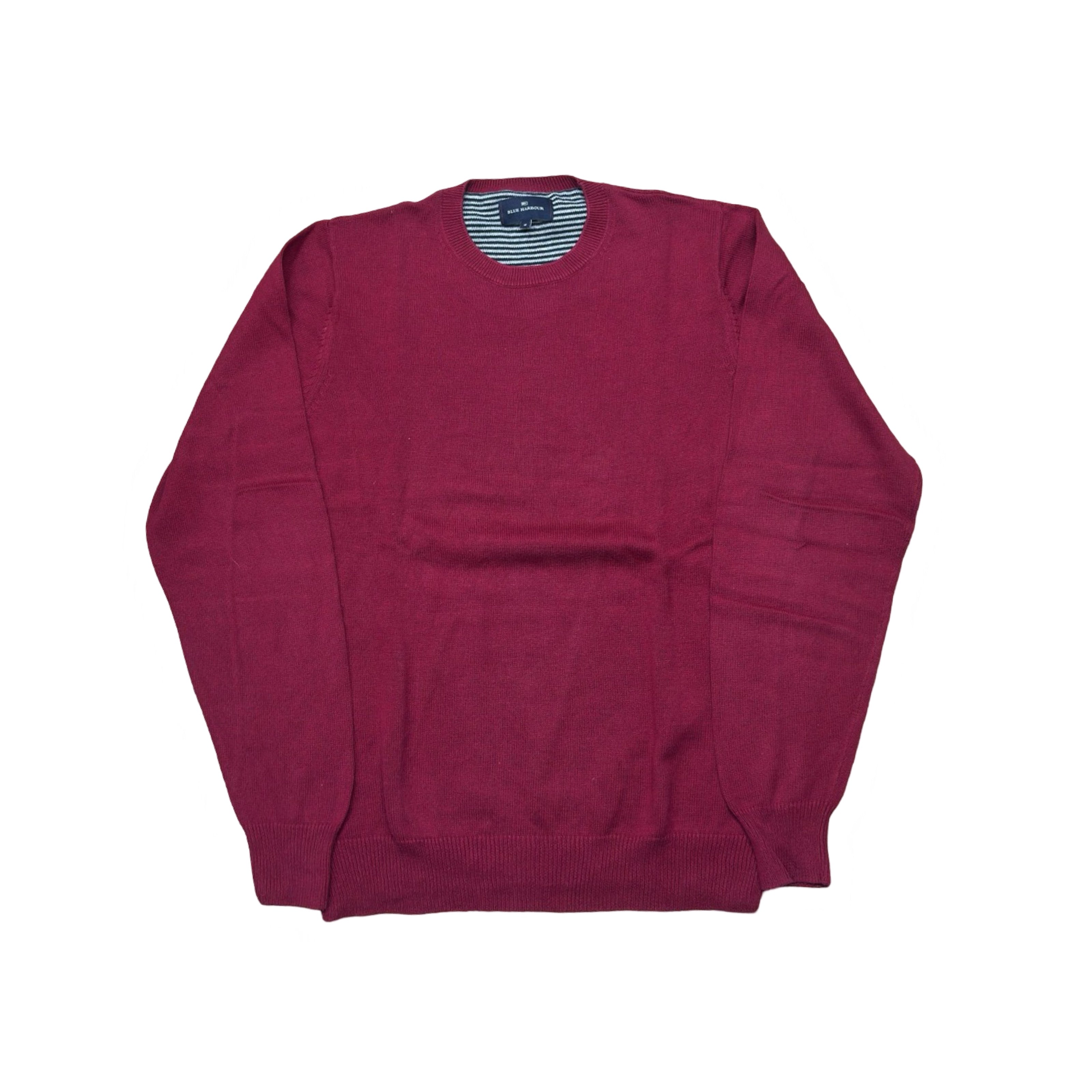 Blue Harbour Red Crew Neck Sweater | Medium