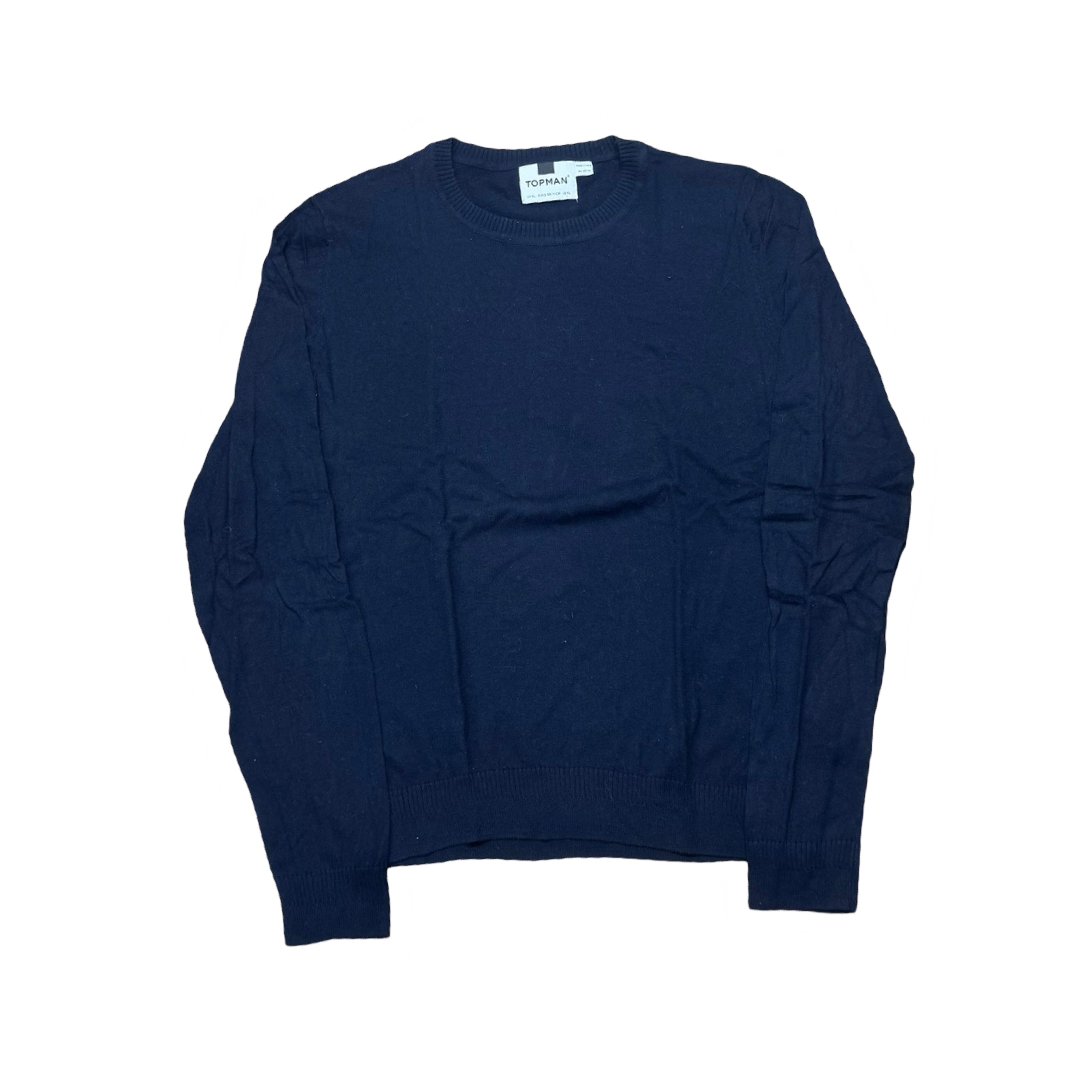 Topman Navy Crew Neck | Medium