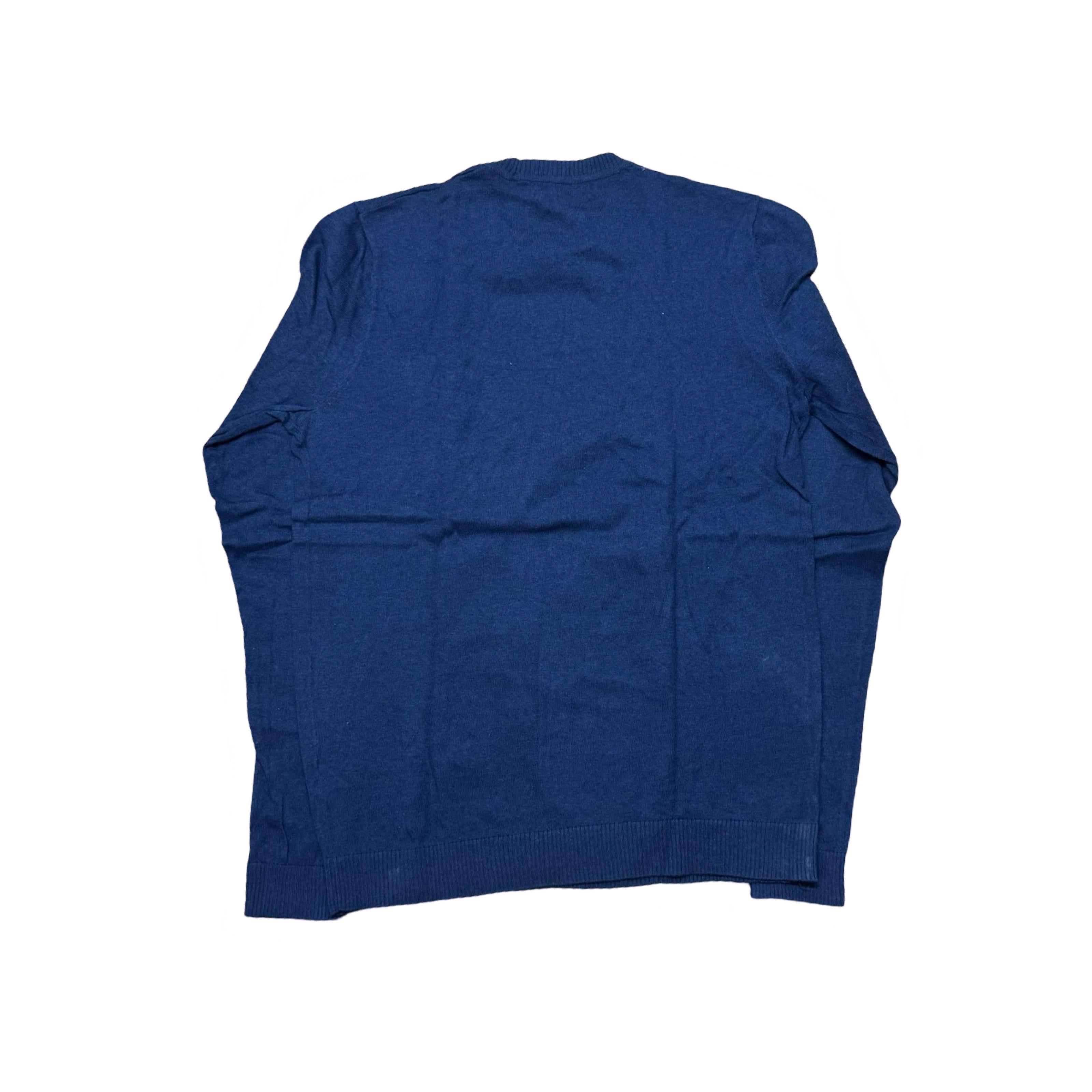 Asos Blue Textured Crew Neck | Small