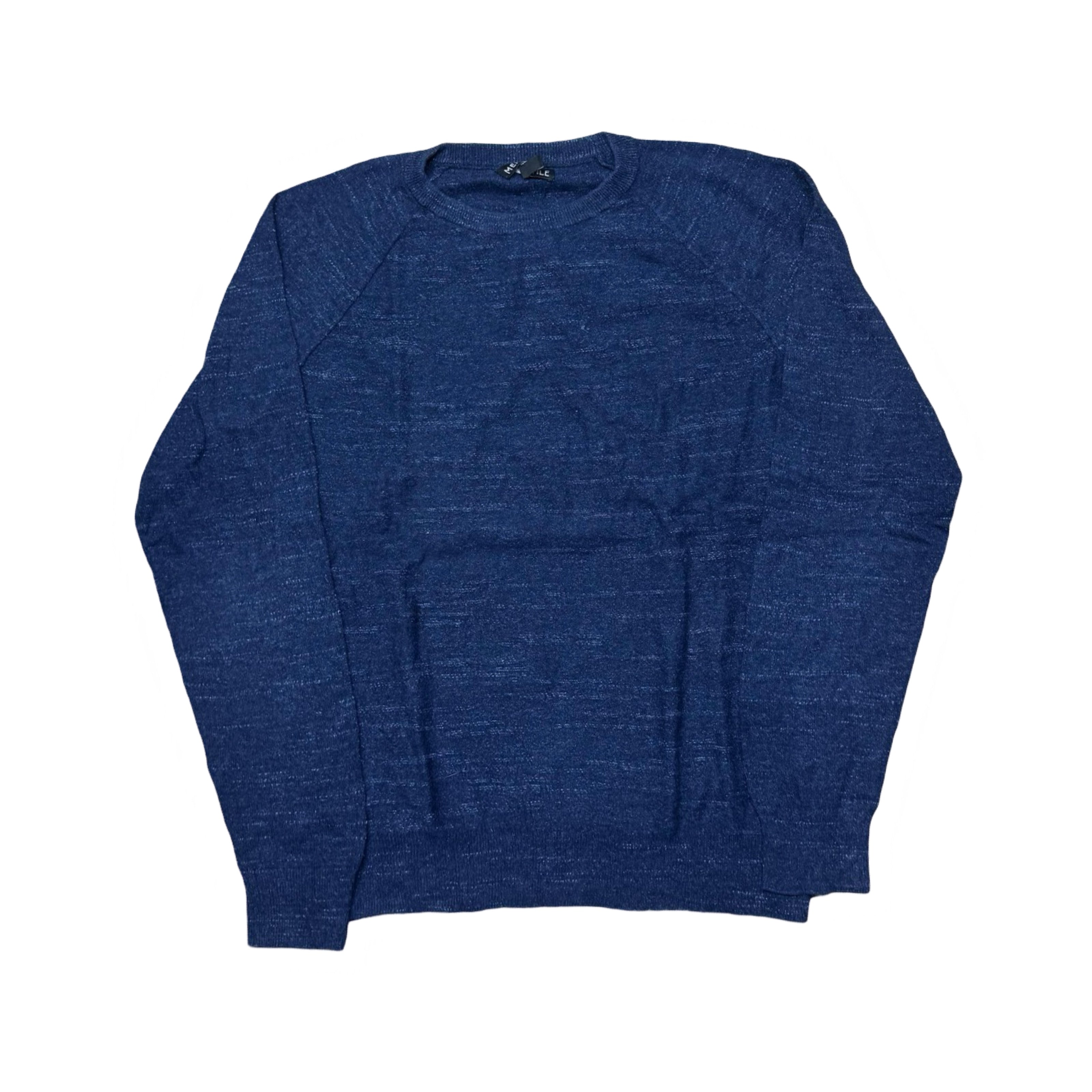 J.Crew Blue Textured Crew Neck Sweater | Small
