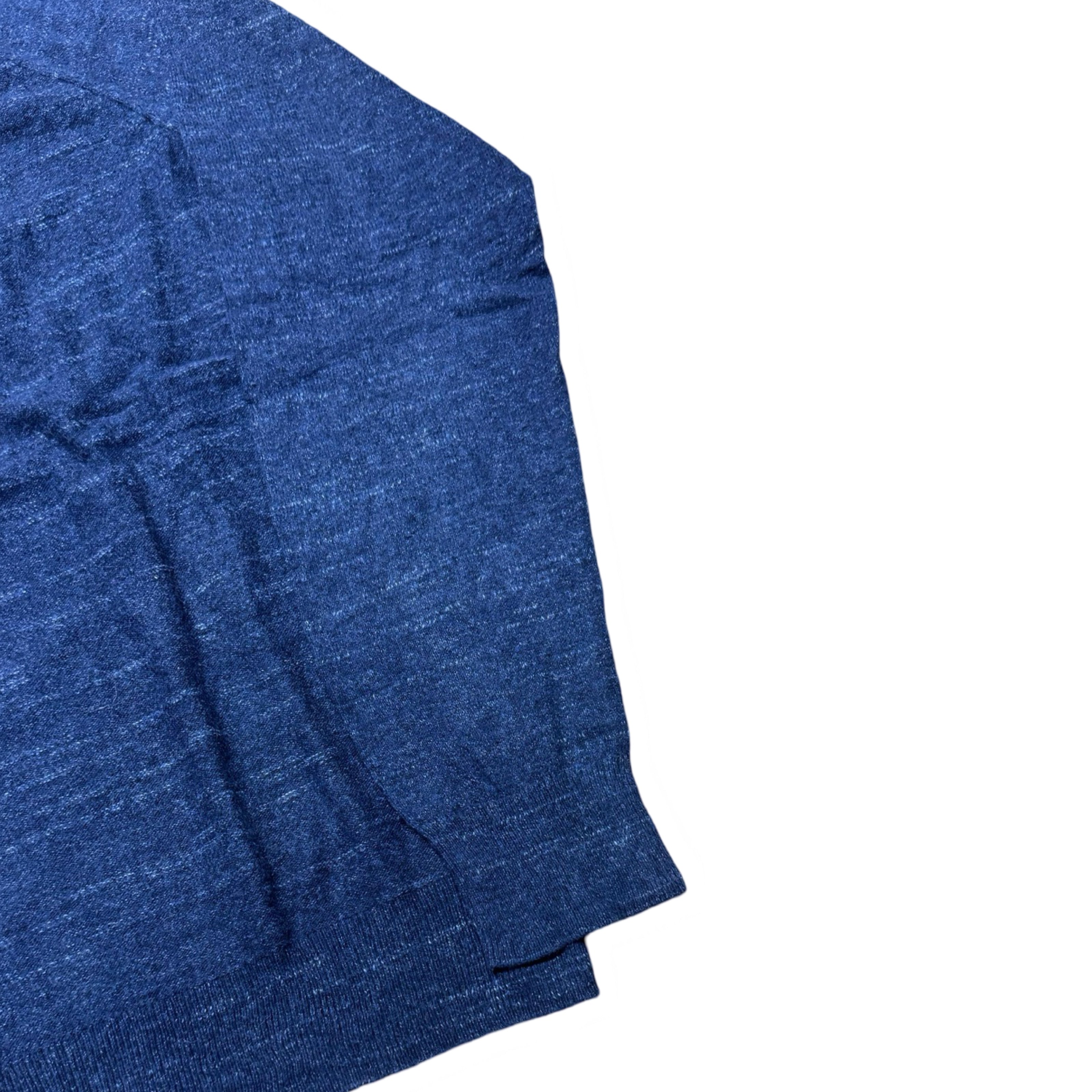 J.Crew Blue Textured Crew Neck Sweater | Small
