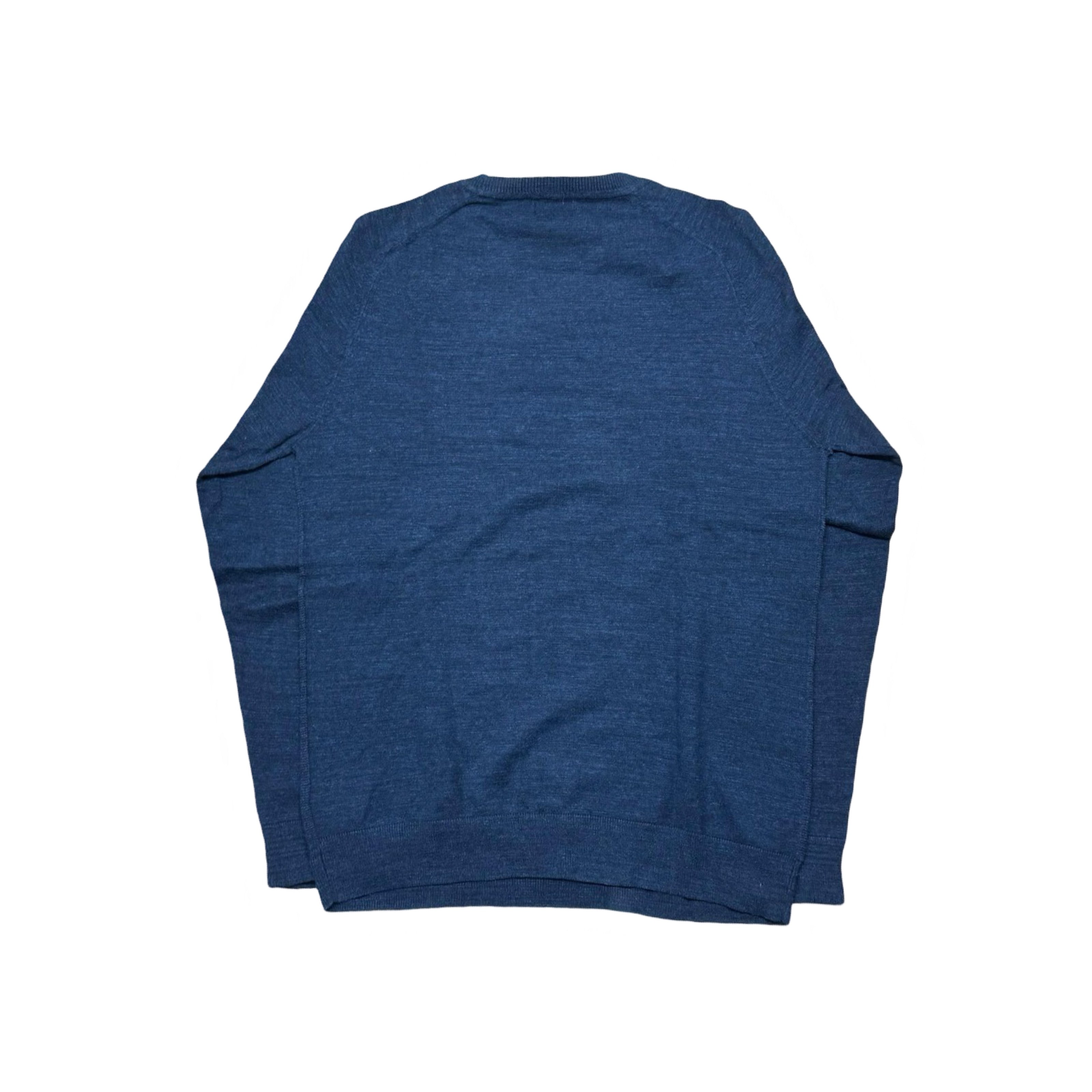 NEXT Blue Textured Crew Neck Sweater | Small