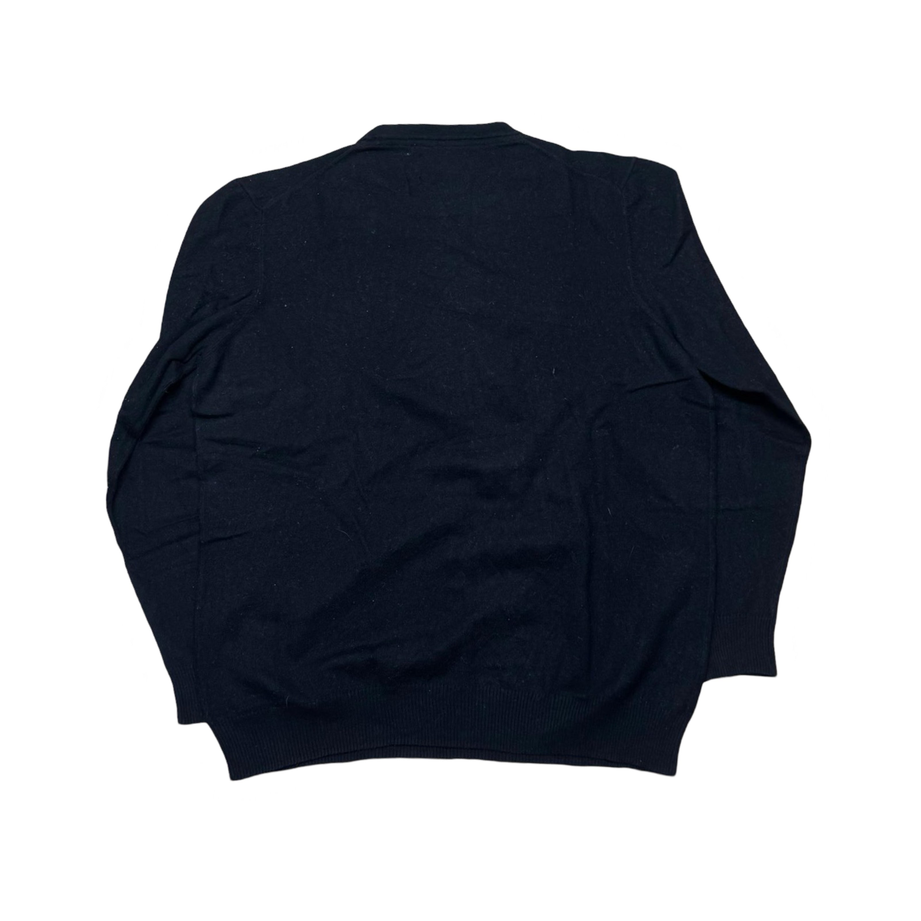 Lyle & Scott Black Crew Neck Sweater | Large