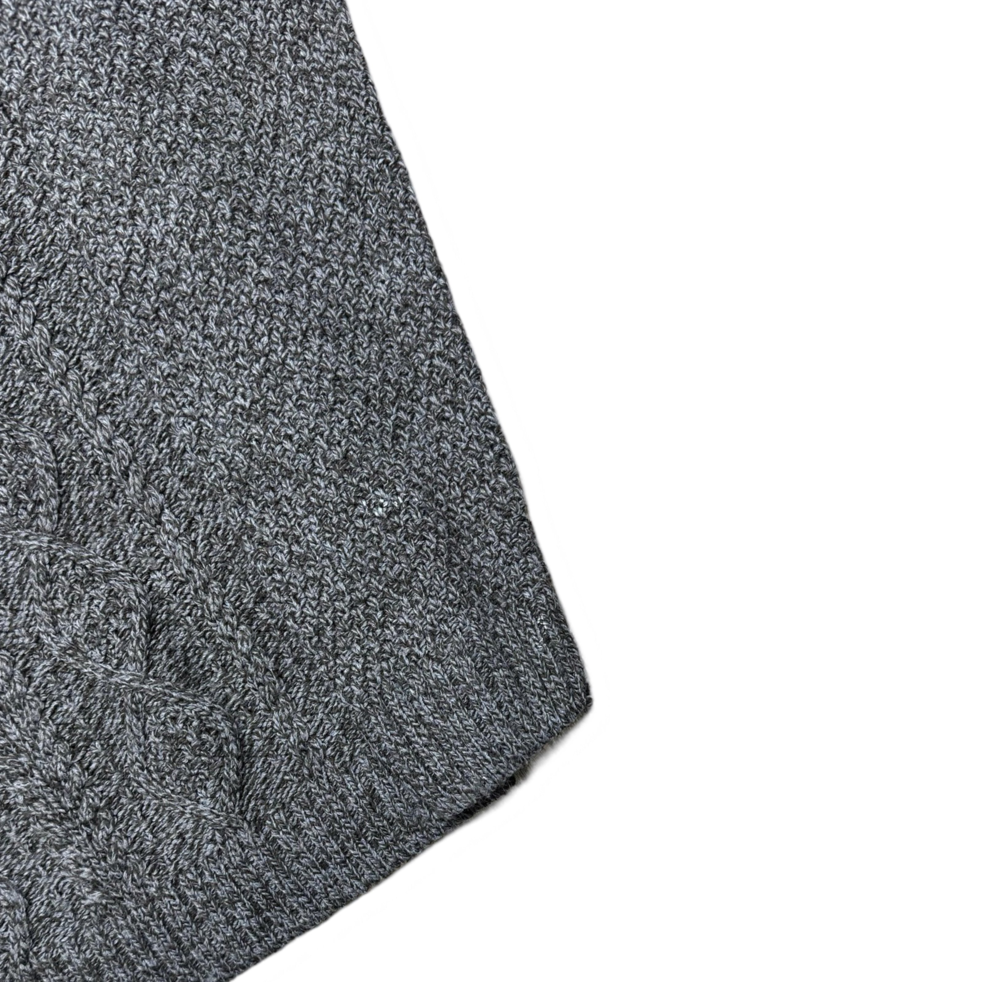 Asos Brown Cable-Knit Crew Neck Sweater | Small
