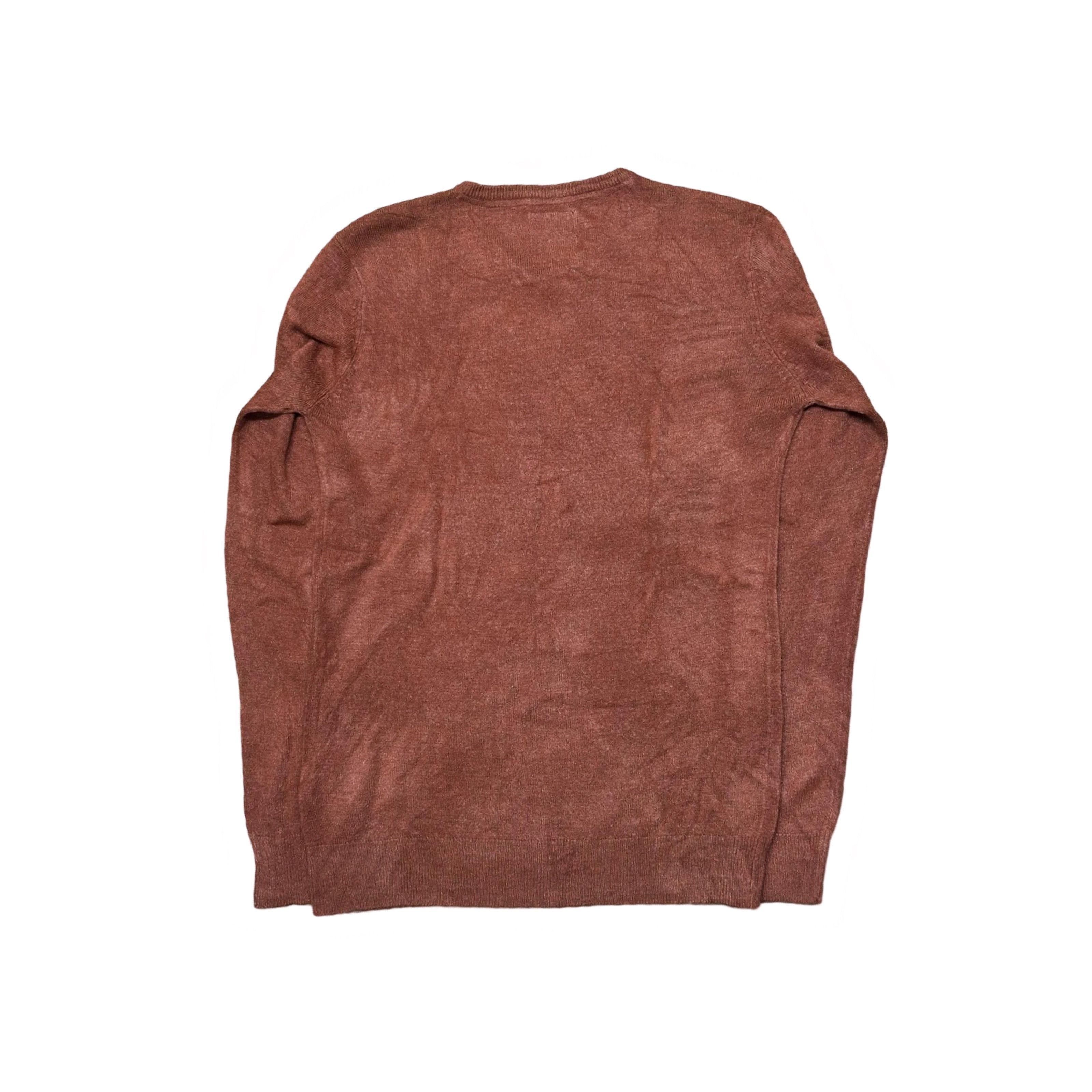 Peacocks Burnt Orange Crew Neck Sweater | Small
