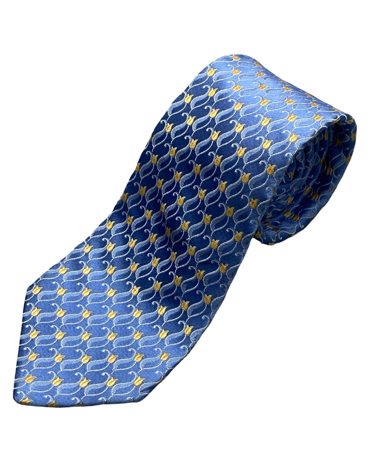 Valentino - Blue & Yellow Geometric Pattern