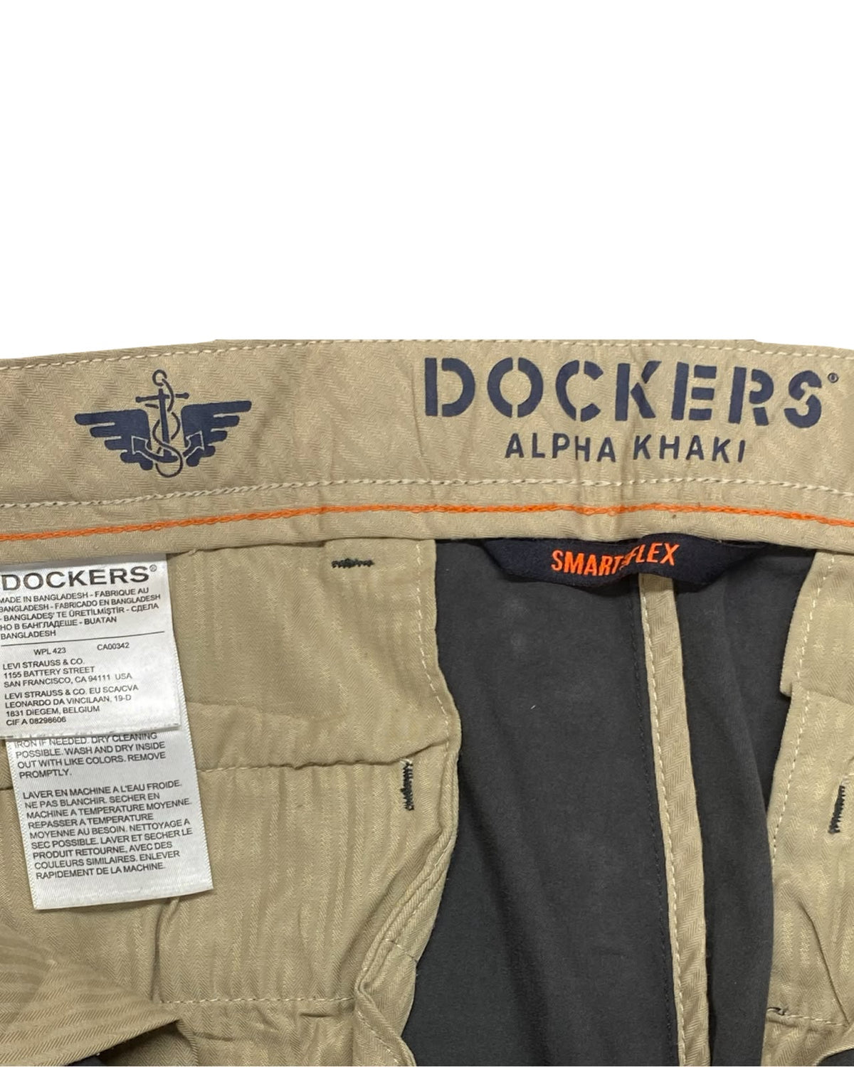 Dockers Alpha Khaki Charcoal Gray Chinos