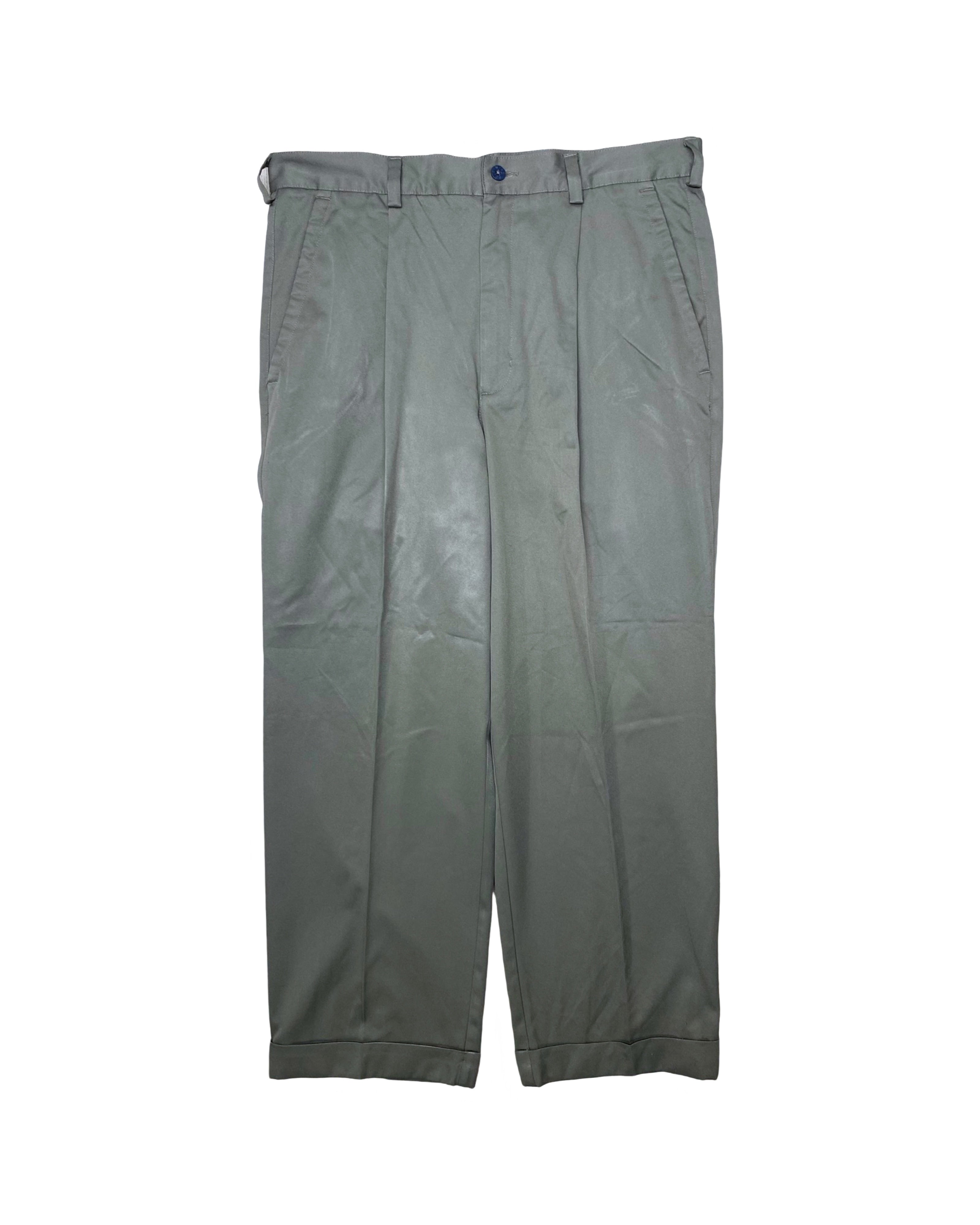 Nike Tailored Pleated Chino Pants | Olive Green | Waist 35” | Length 39.5”