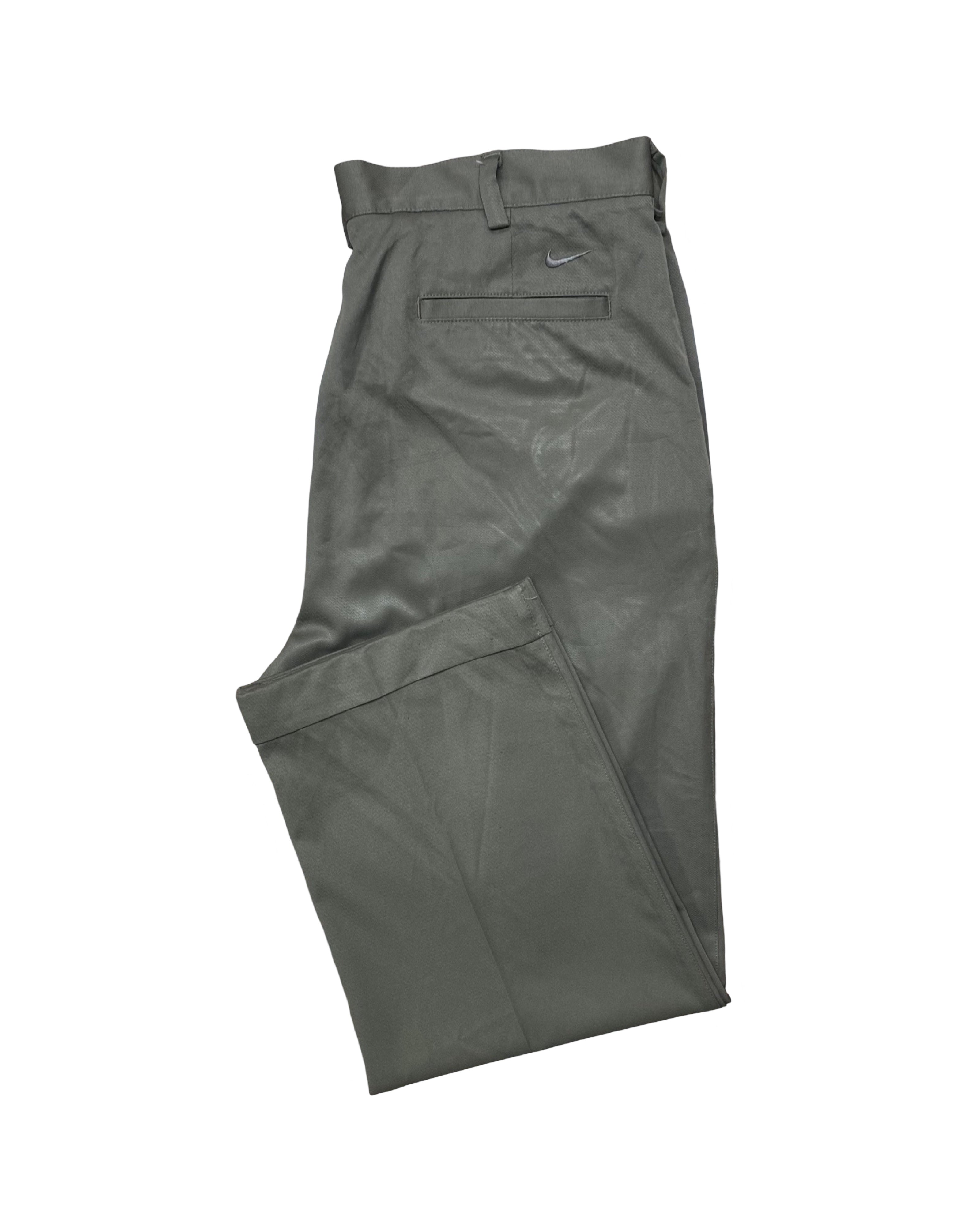 Nike Tailored Pleated Chino Pants | Olive Green | Waist 35” | Length 39.5”